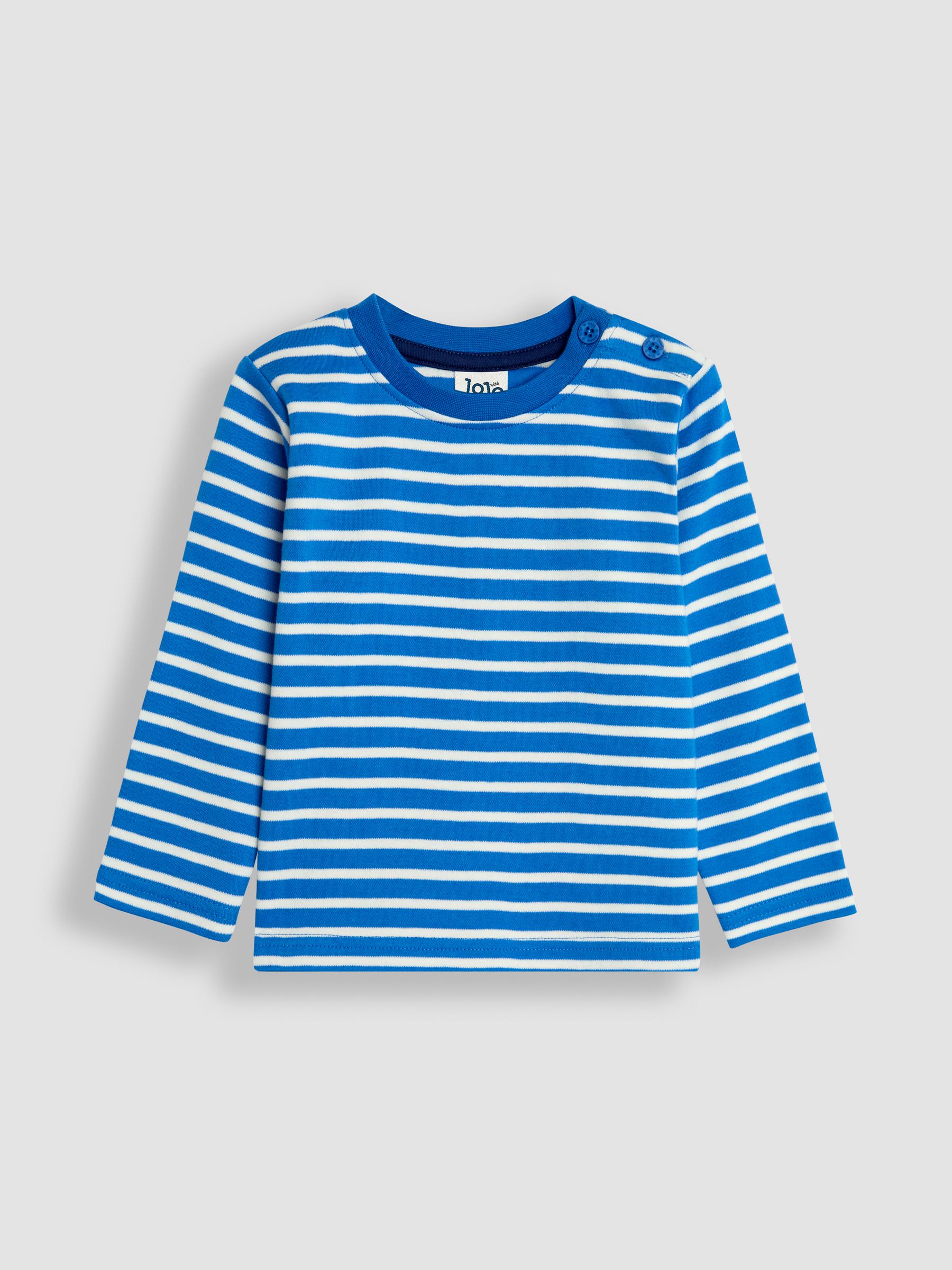 Ecru Shark Print & Stripe Long Sleeve 2-Pack Tops - Image 4 of 5