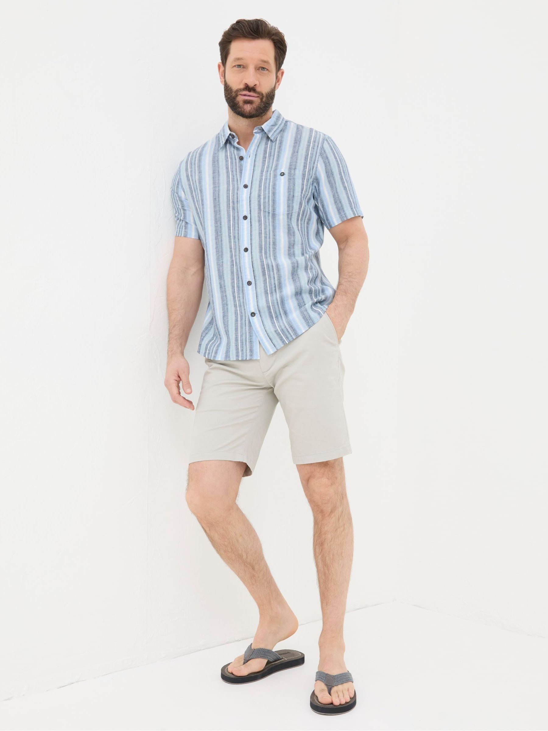 Ventnor Blue Variegated Stripe Shirt - Image 6 of 9