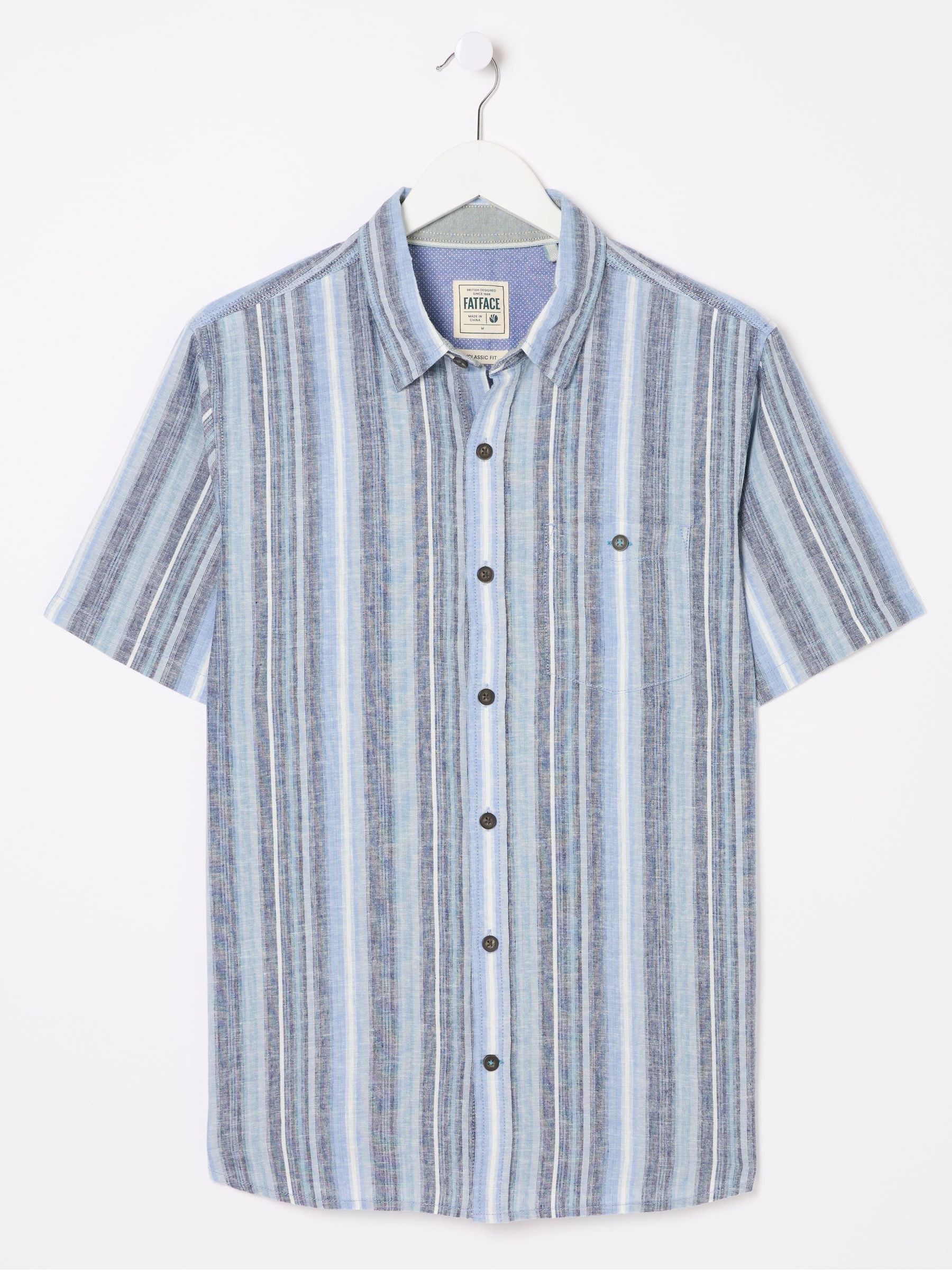 Ventnor Blue Variegated Stripe Shirt - Image 9 of 9