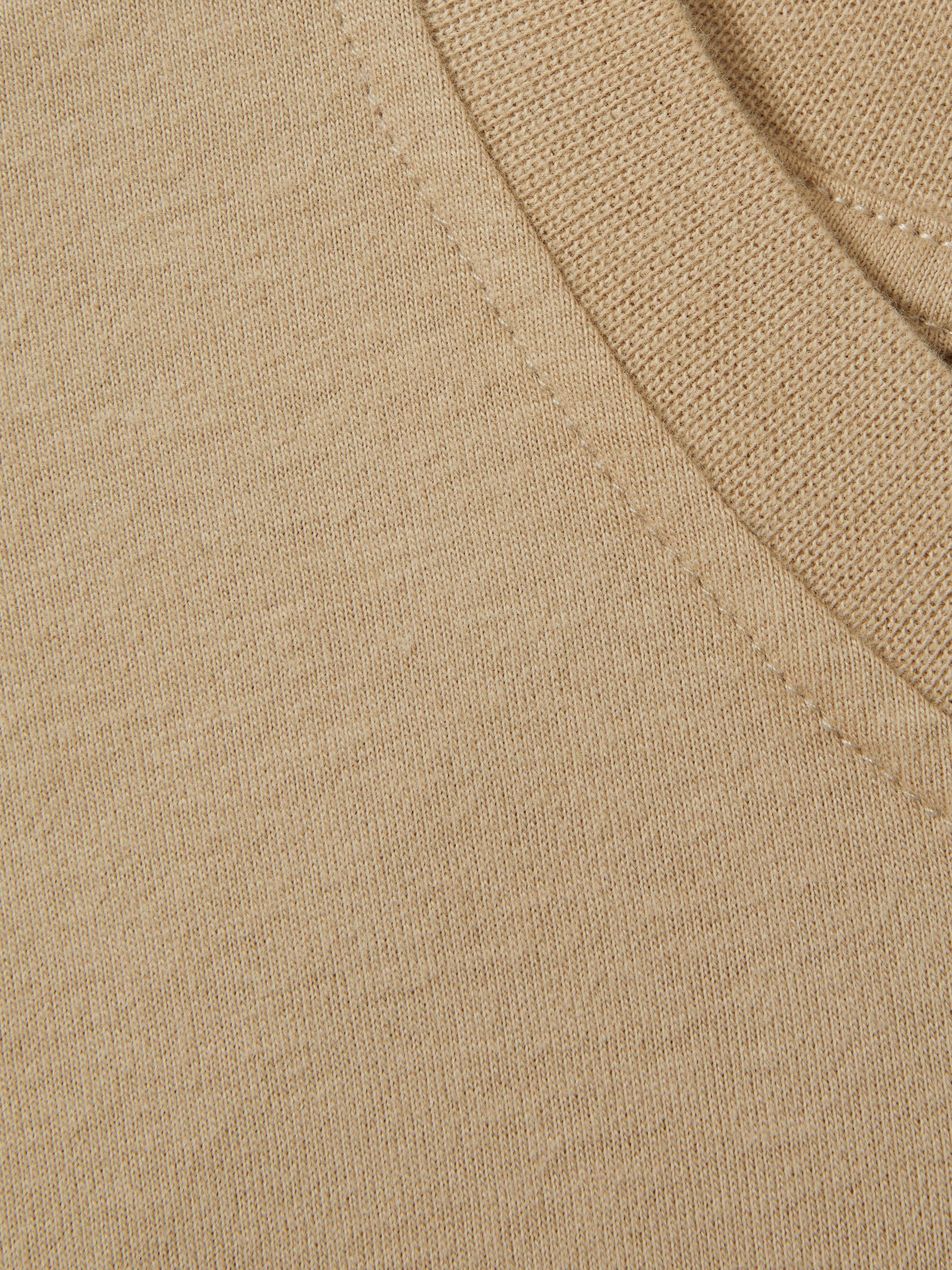 Cotton Crew Neck T-Shirt in Neutral - Image 5 of 5