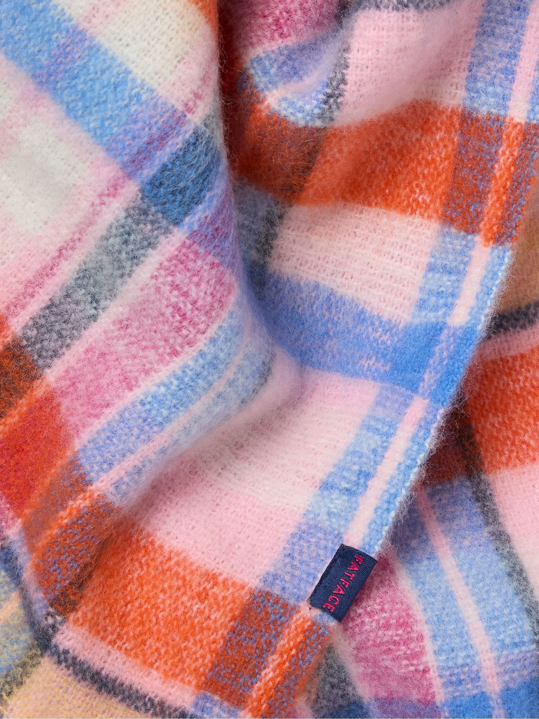 Multi Bright Check Scarf - Image 4 of 4