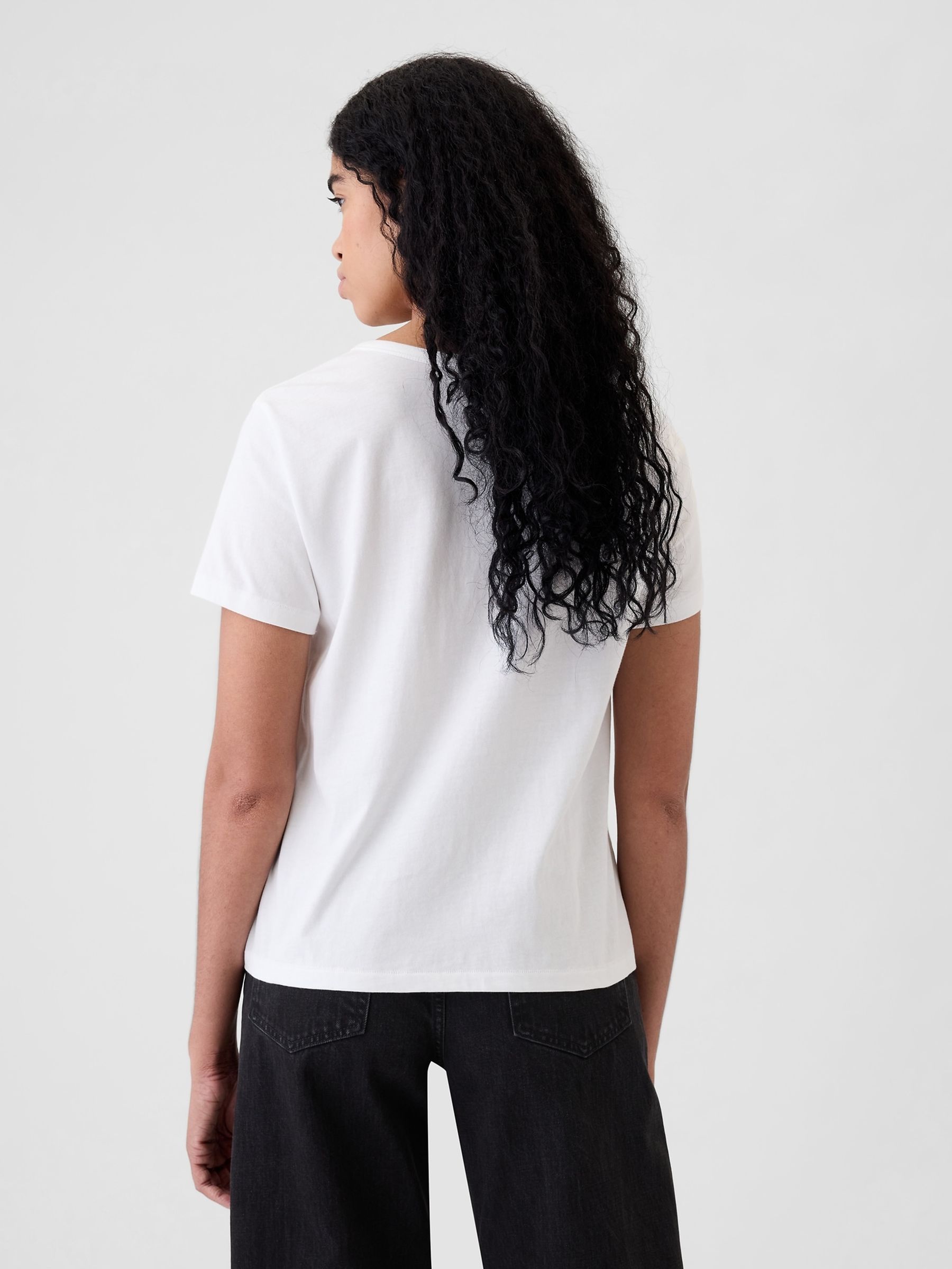 White Crew Neck Vintage Short Sleeve T-Shirt - Image 2 of 7