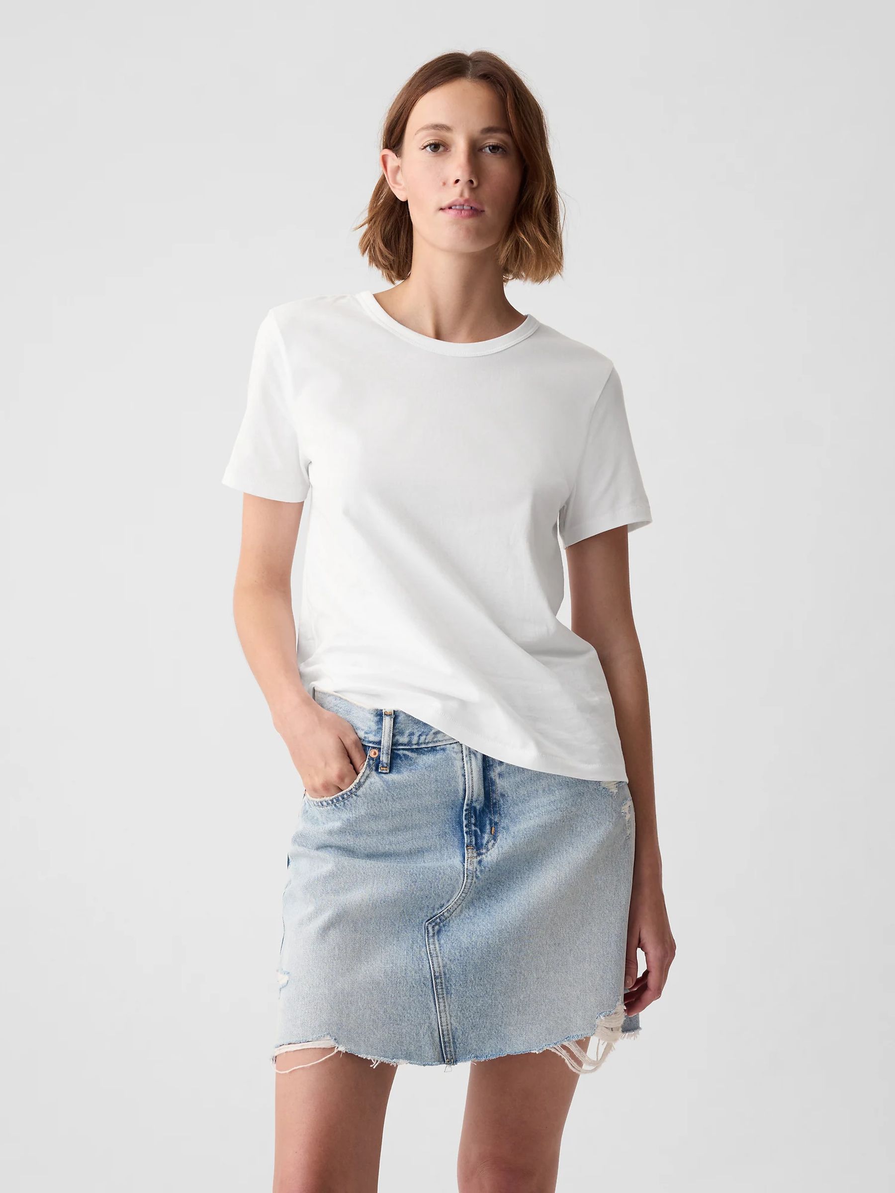 White Crew Neck Vintage Short Sleeve T-Shirt - Image 5 of 7