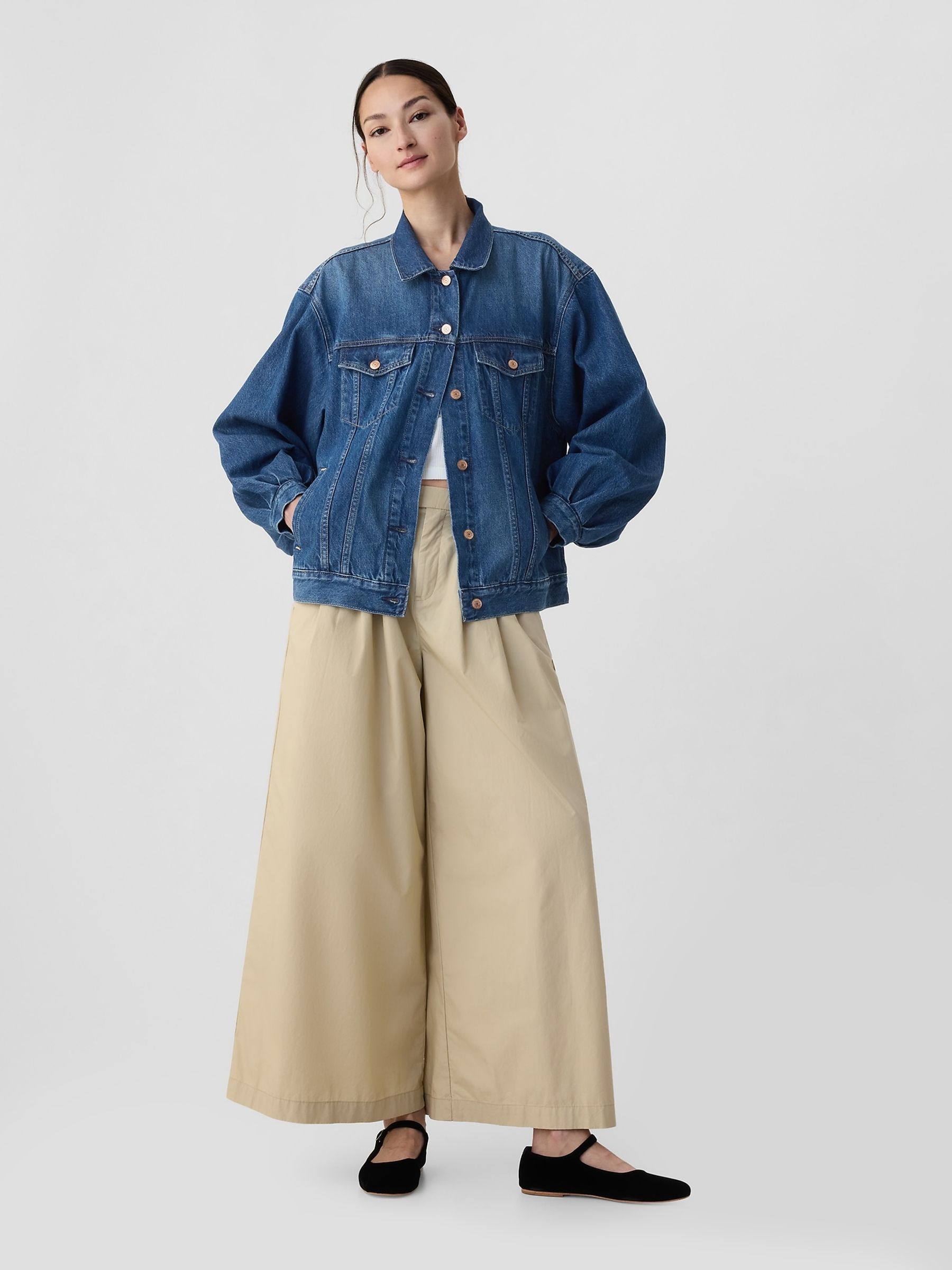 Blue DÔEN Oversized Icon Denim Jacket - Image 3 of 5