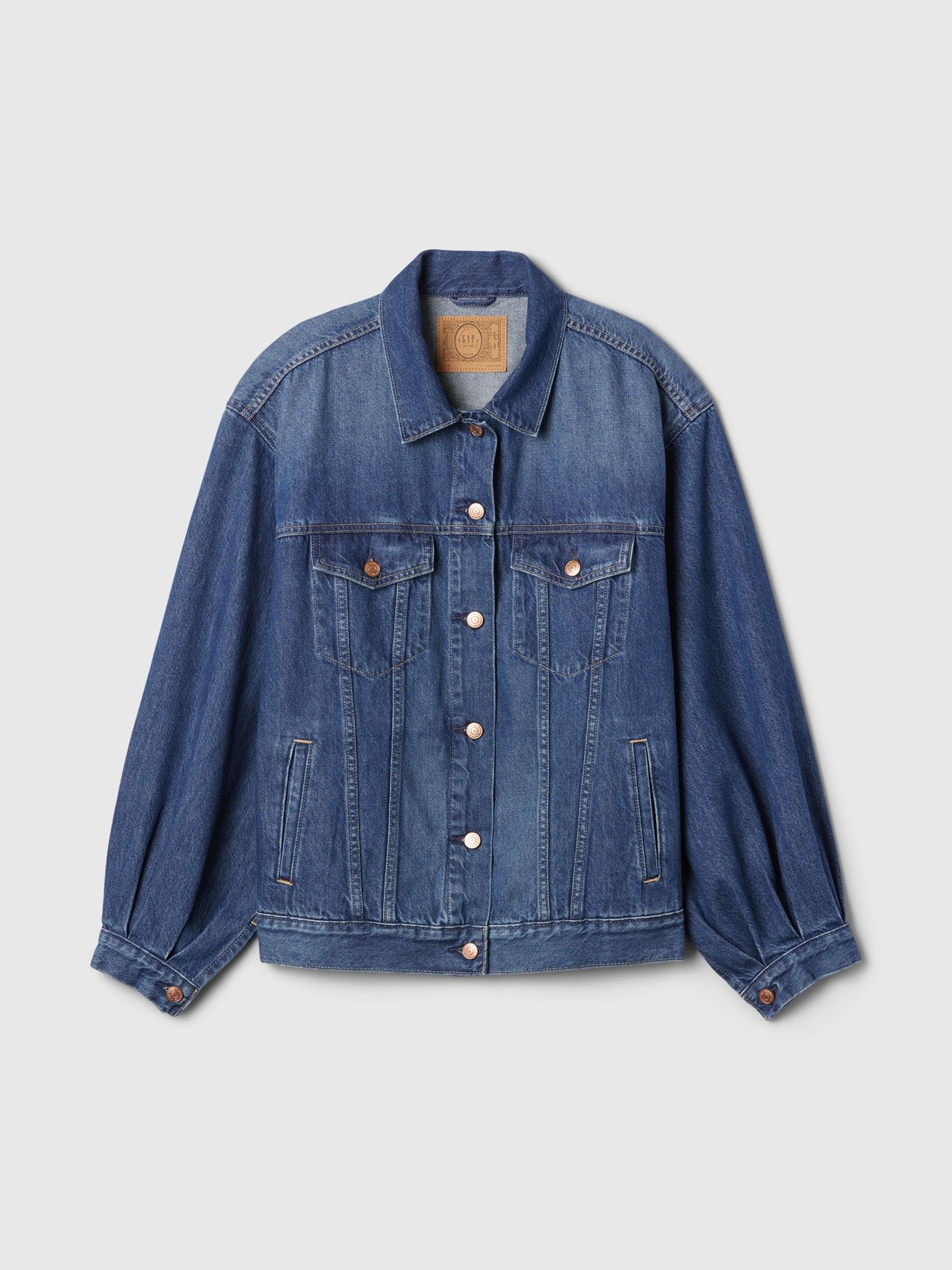 Blue DÔEN Oversized Icon Denim Jacket - Image 5 of 5