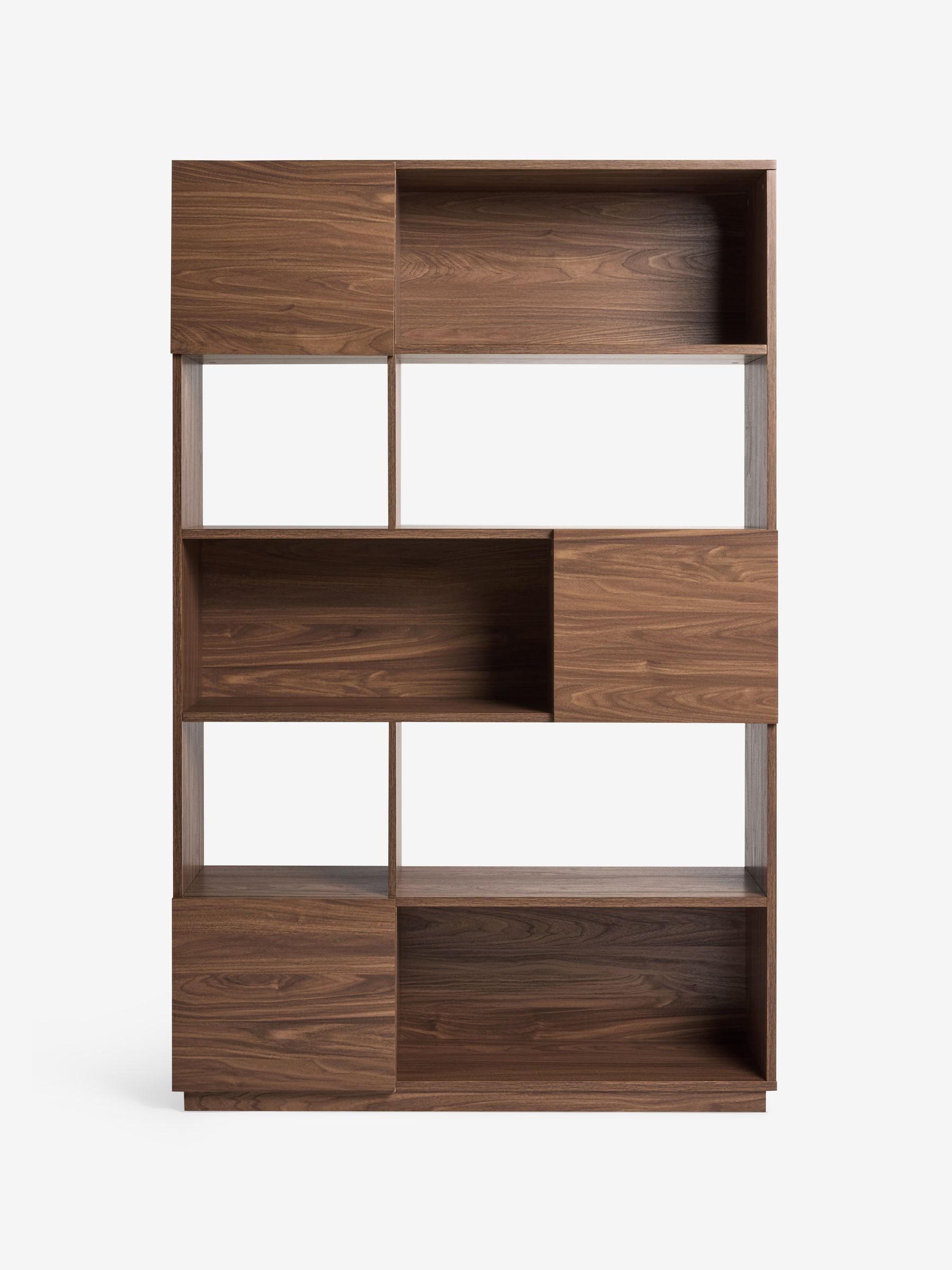 Blaze Wide Shelving Unit in Dark Walnut Effect | Made