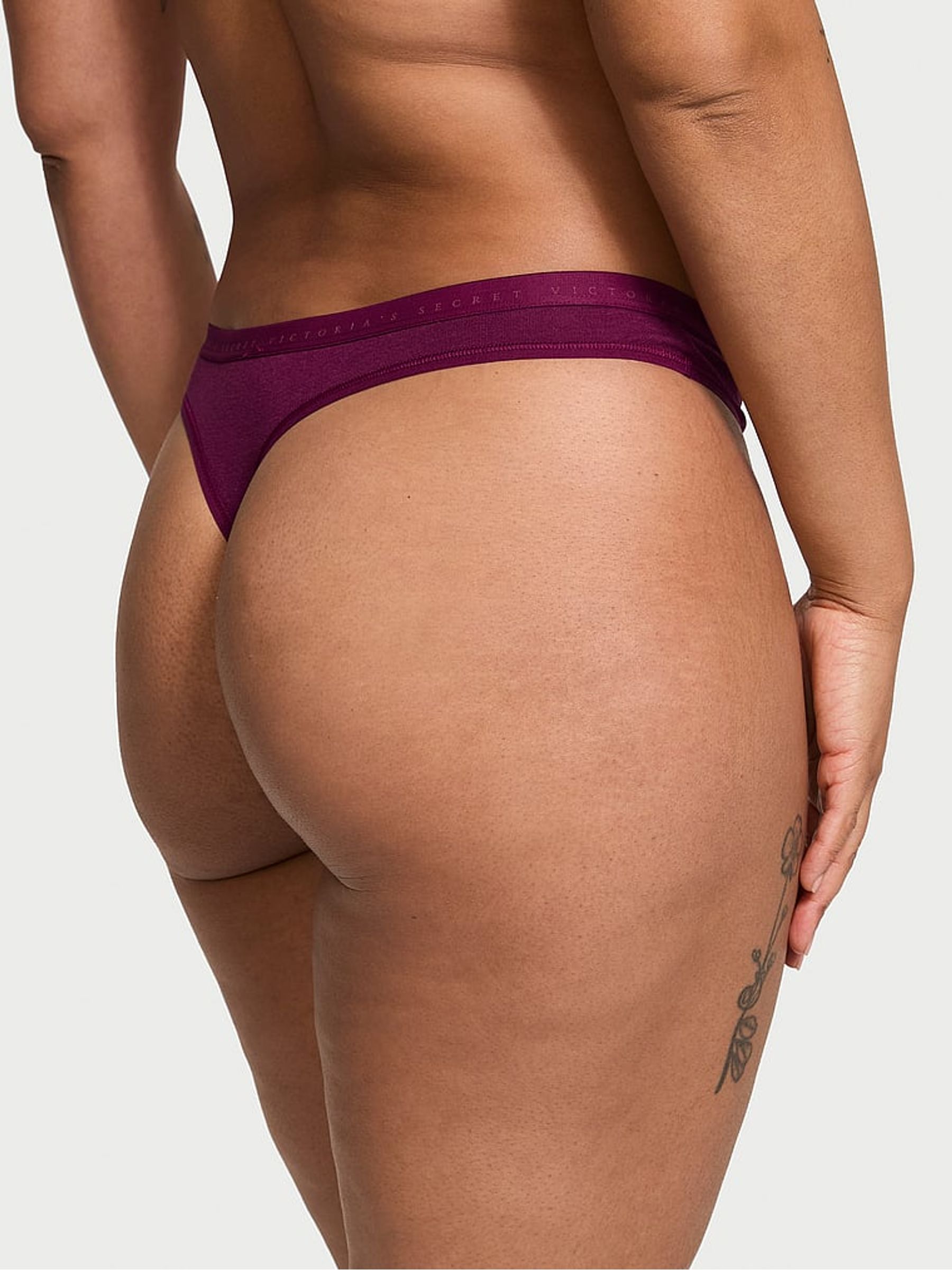 Plum Rouge Red Thong Knickers - Image 2 of 3