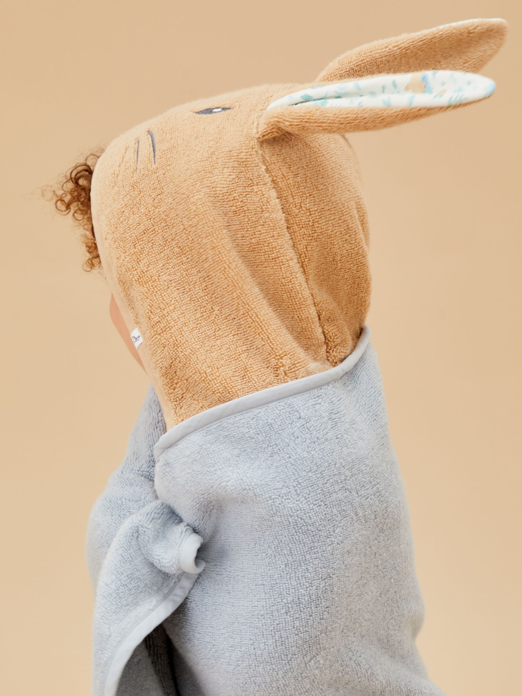 MORI Blue Peter Rabbit Cotton Supersoft Hooded Towel - Image 4 of 7