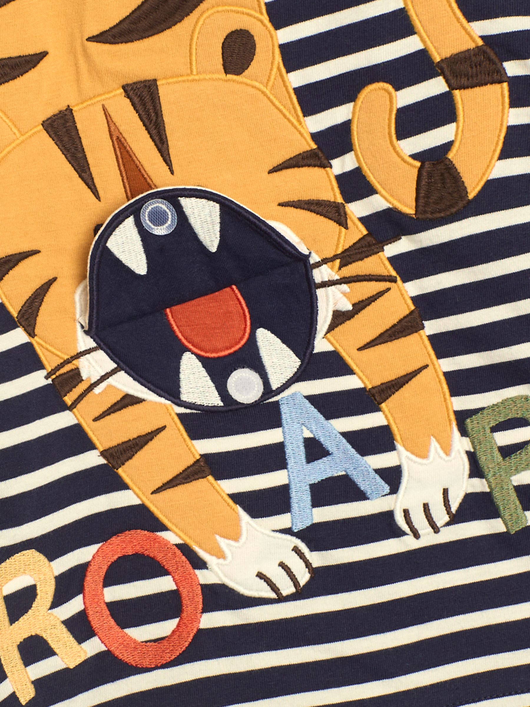 Navy Blue Tiger Appliqué Top - Image 4 of 4