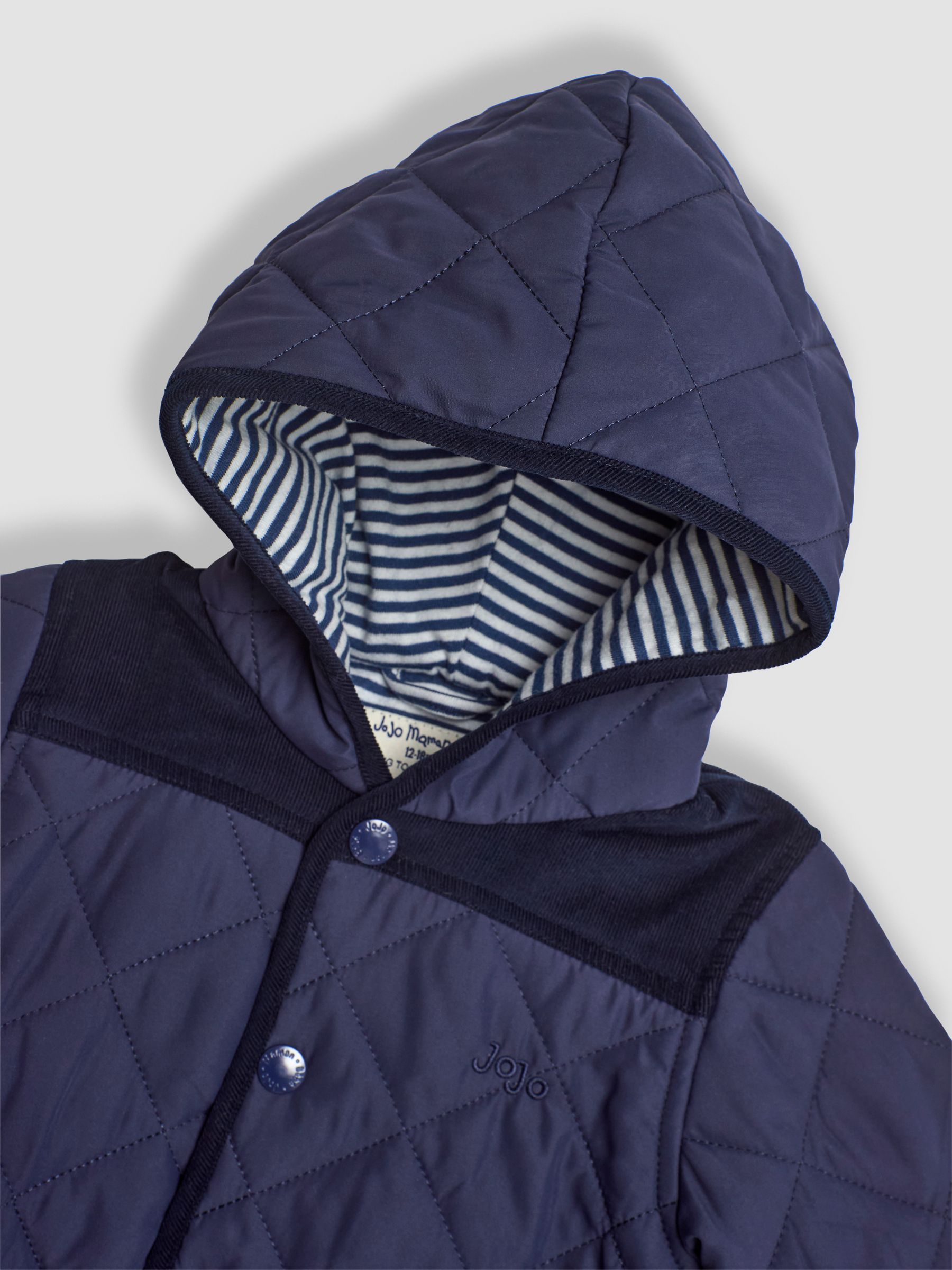 Navy Stripe Quilted Jacket - Image 3 of 3
