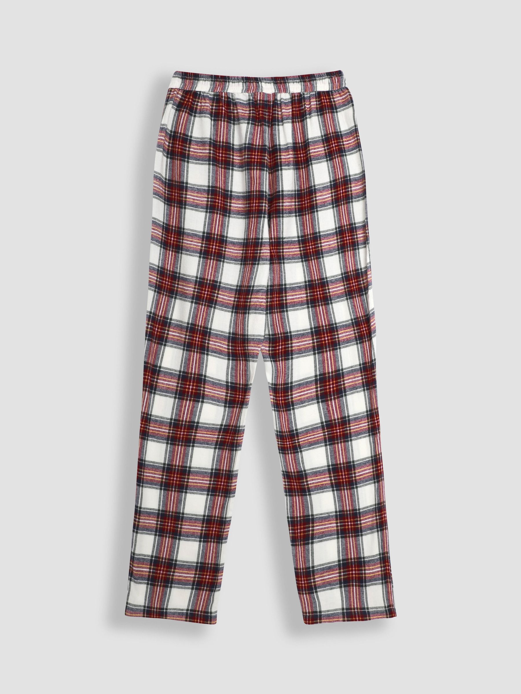 Cream Mens Check Woven Pyjamas Set - Image 5 of 5