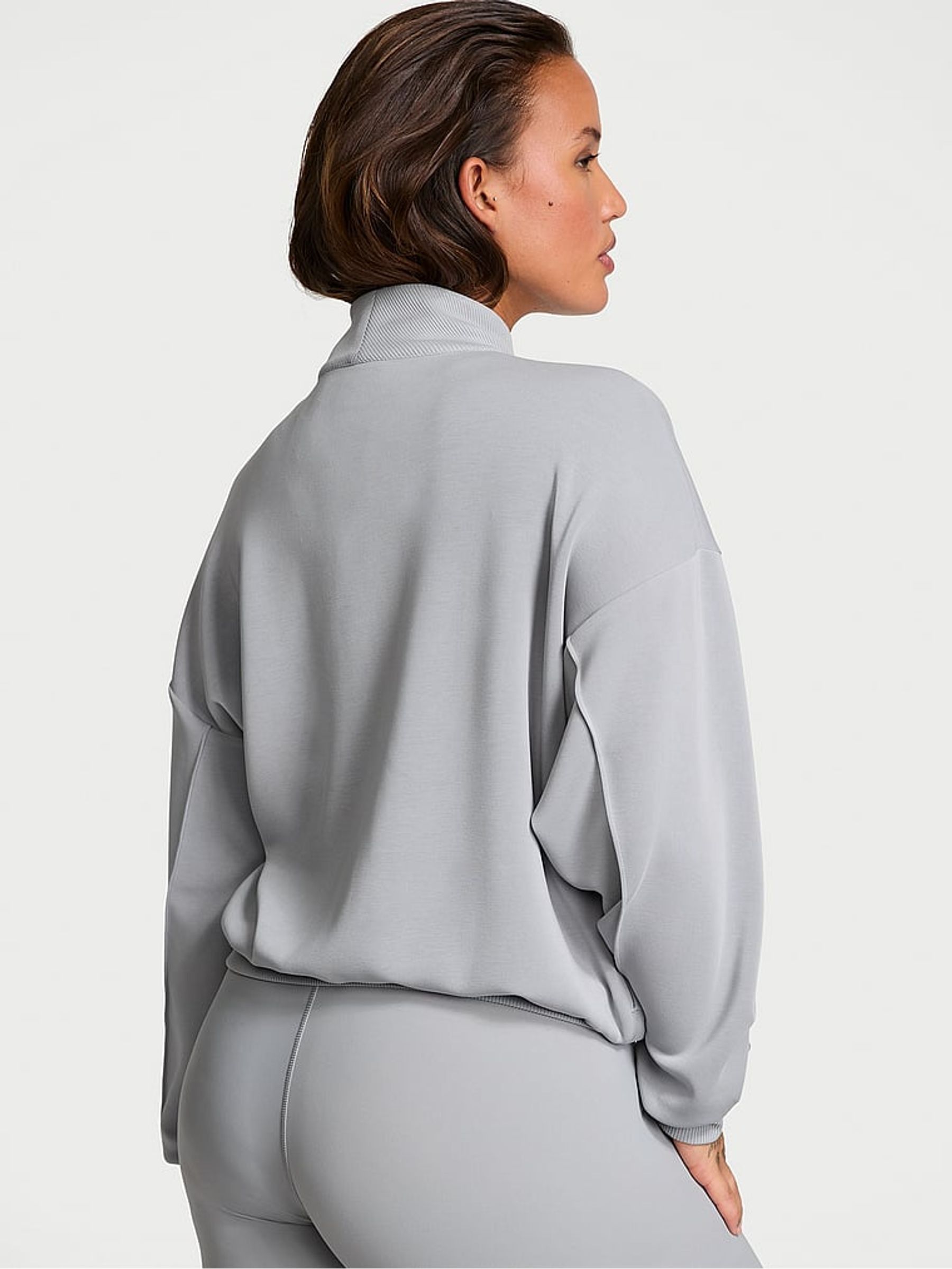 Starstruck Grey Featherweight Knit Full Zip Jacket - Image 2 of 3