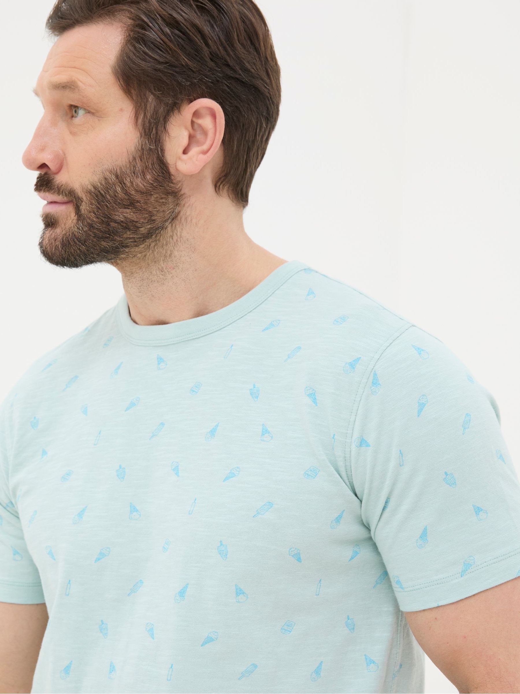 Judes Blue Ice Cream Print T-Shirt - Image 3 of 4