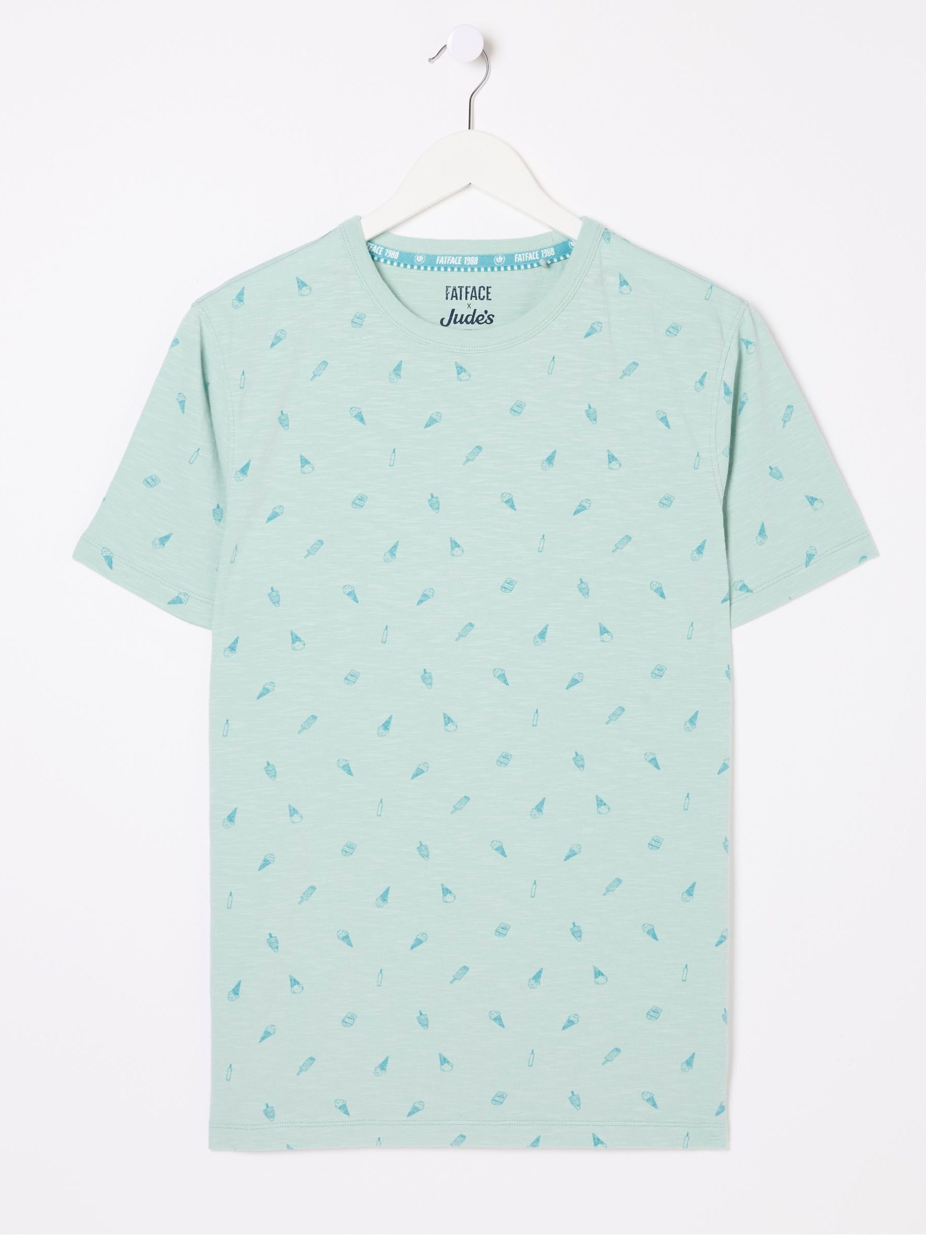 Judes Blue Ice Cream Print T-Shirt - Image 4 of 4