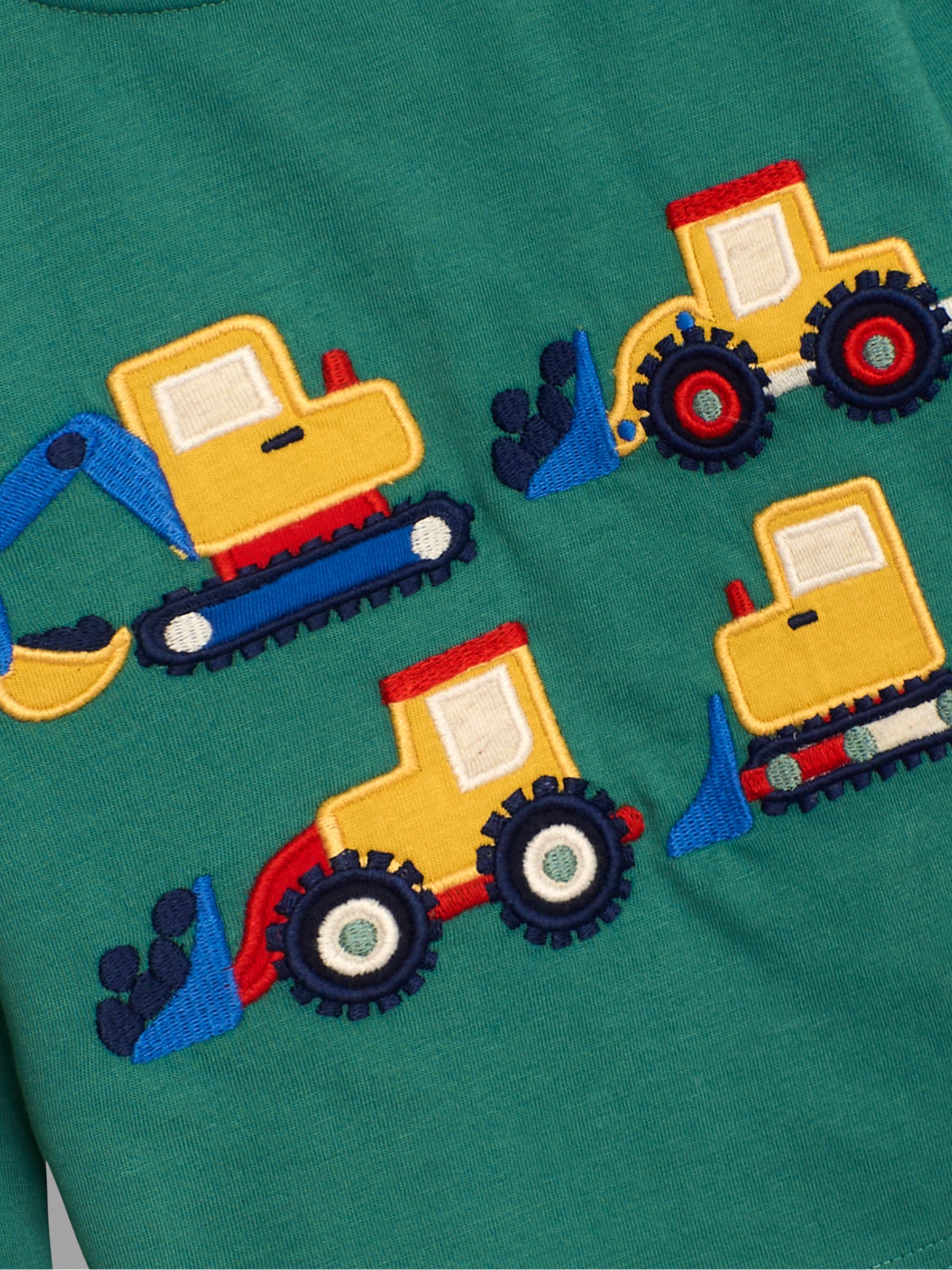 Green Construction Vehicle Appliqué Top - Image 3 of 3