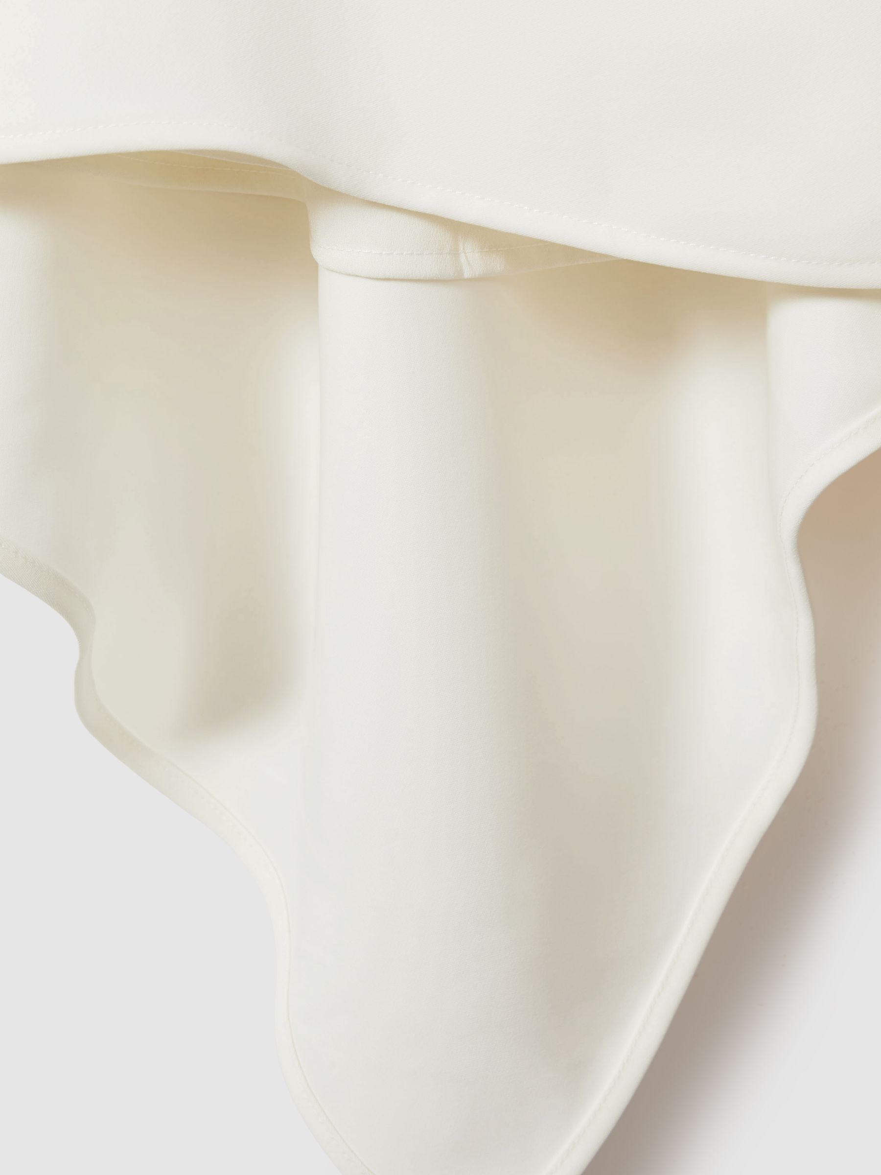 Split Back Cowl Neck Top in Ivory - Image 6 of 6