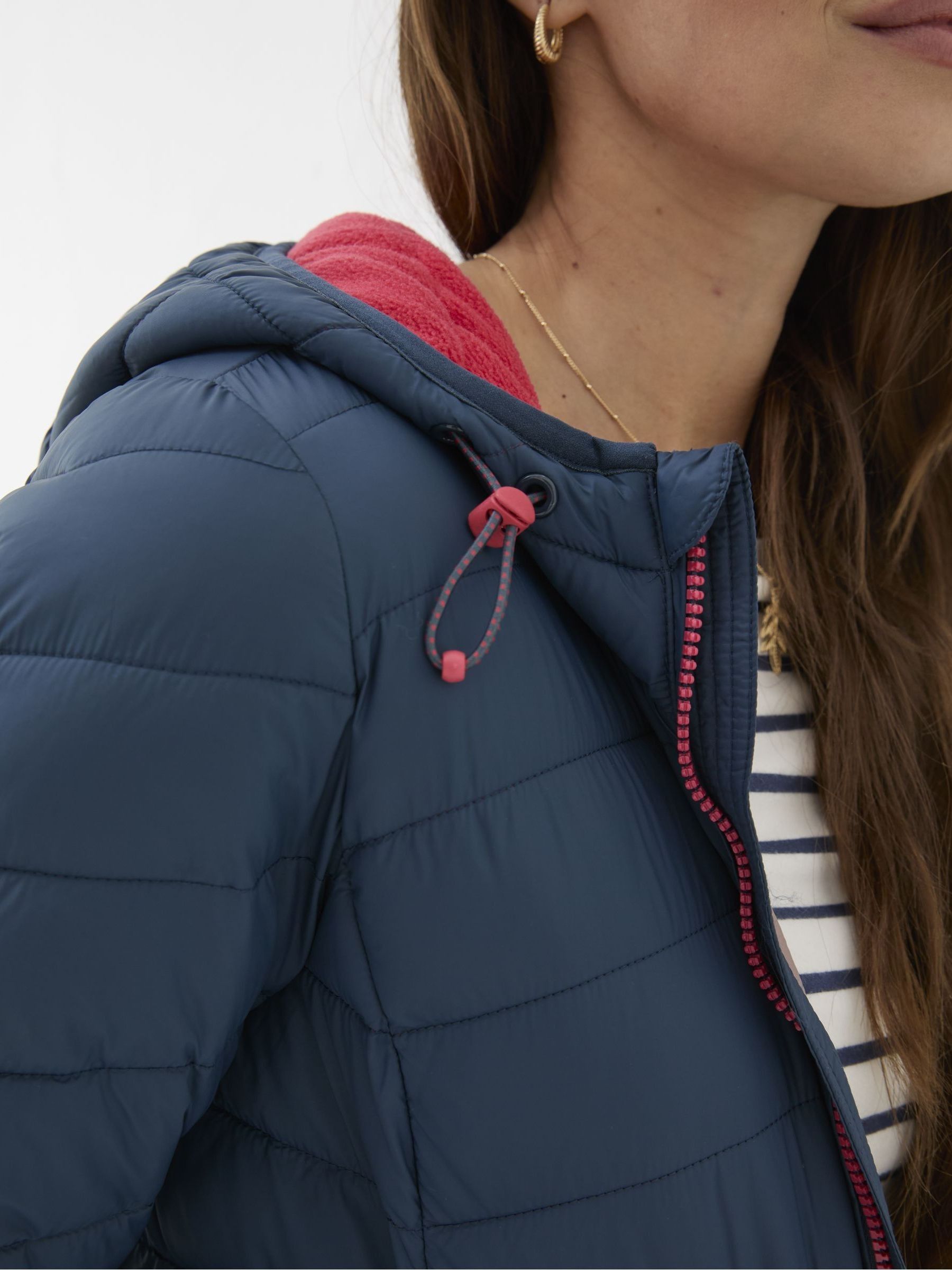 Ruby Teal Blue Lightweight Puffer Jacket - Image 5 of 7