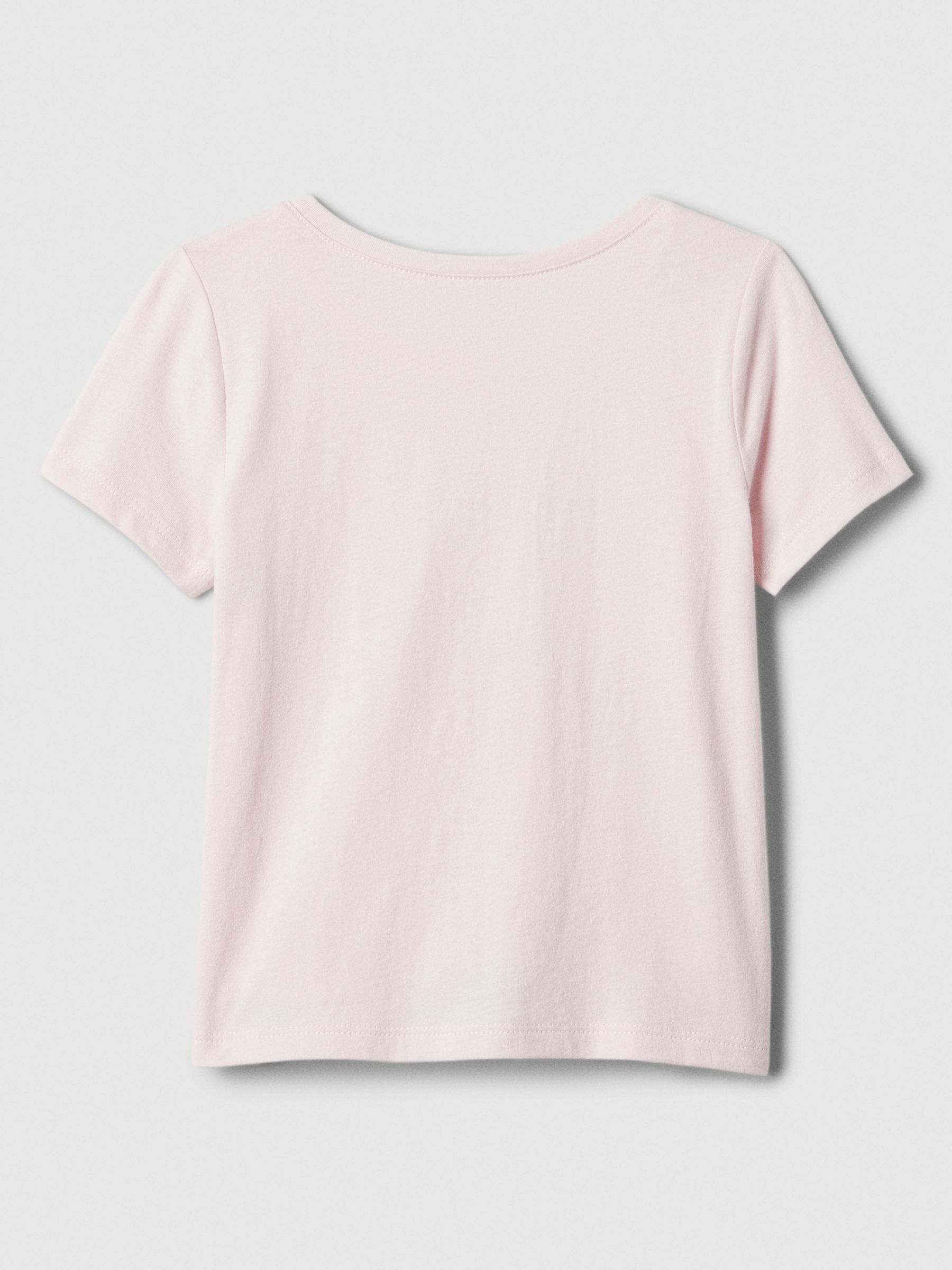 Pink Logo Graphic Short Sleeve Crew Neck T-Shirt (Newborn-5yrs) - Image 2 of 2