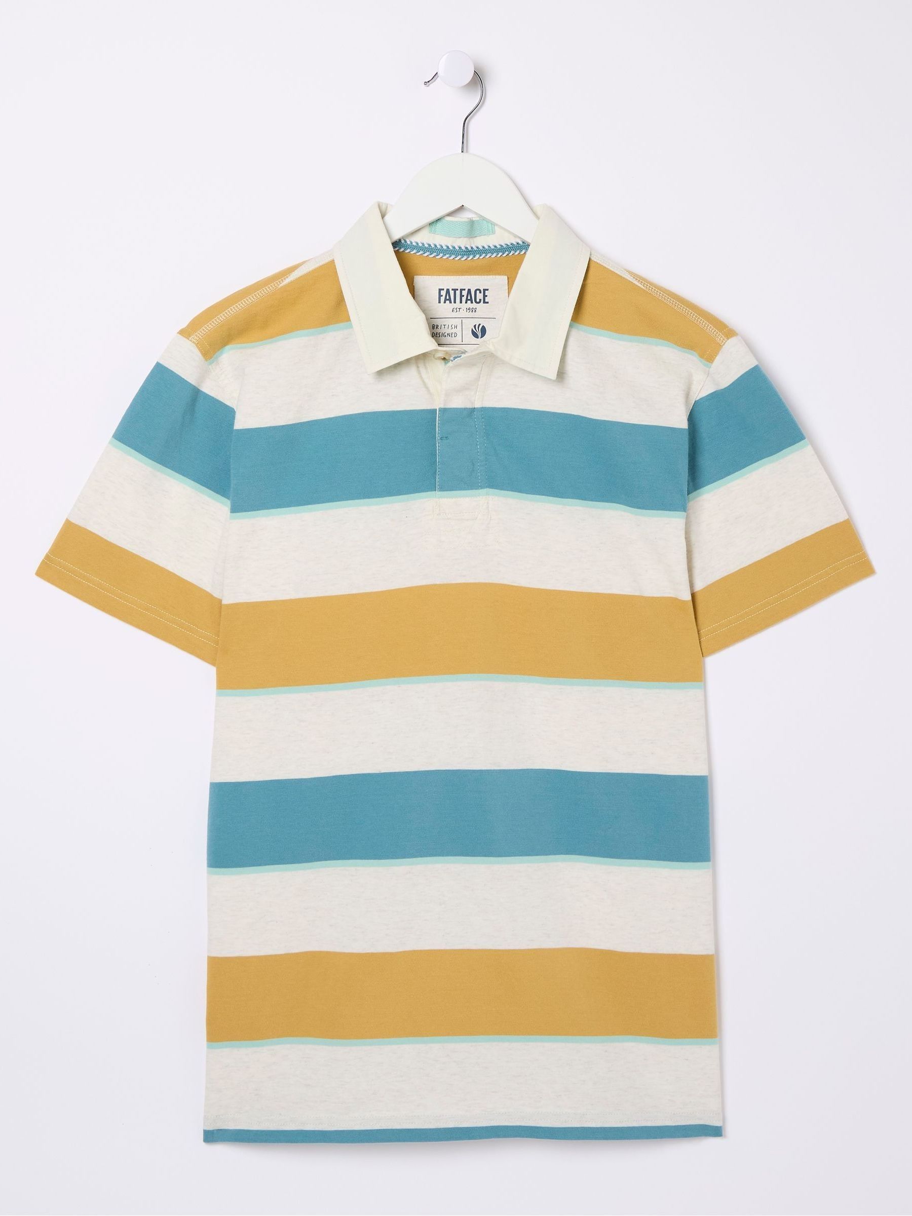 Hastings Yellow Stripe Polo Shirt - Image 6 of 6 Hastings Yellow Stripe Polo Shirt - Image 6 of 6