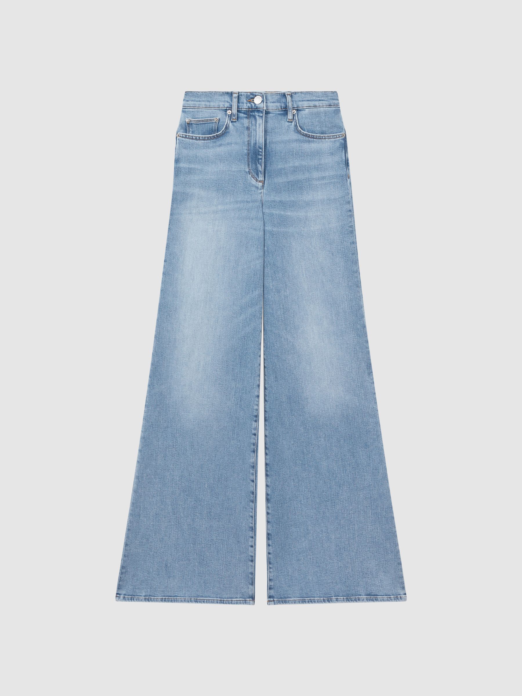 Petite Palazzo Jeans in Light Blue - Image 2 of 6