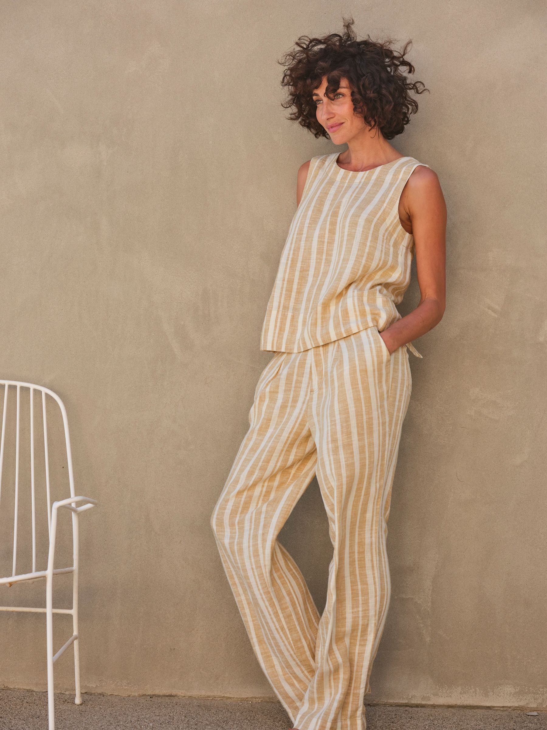 Aditi Natural Linen Blend Top - Image 2 of 8