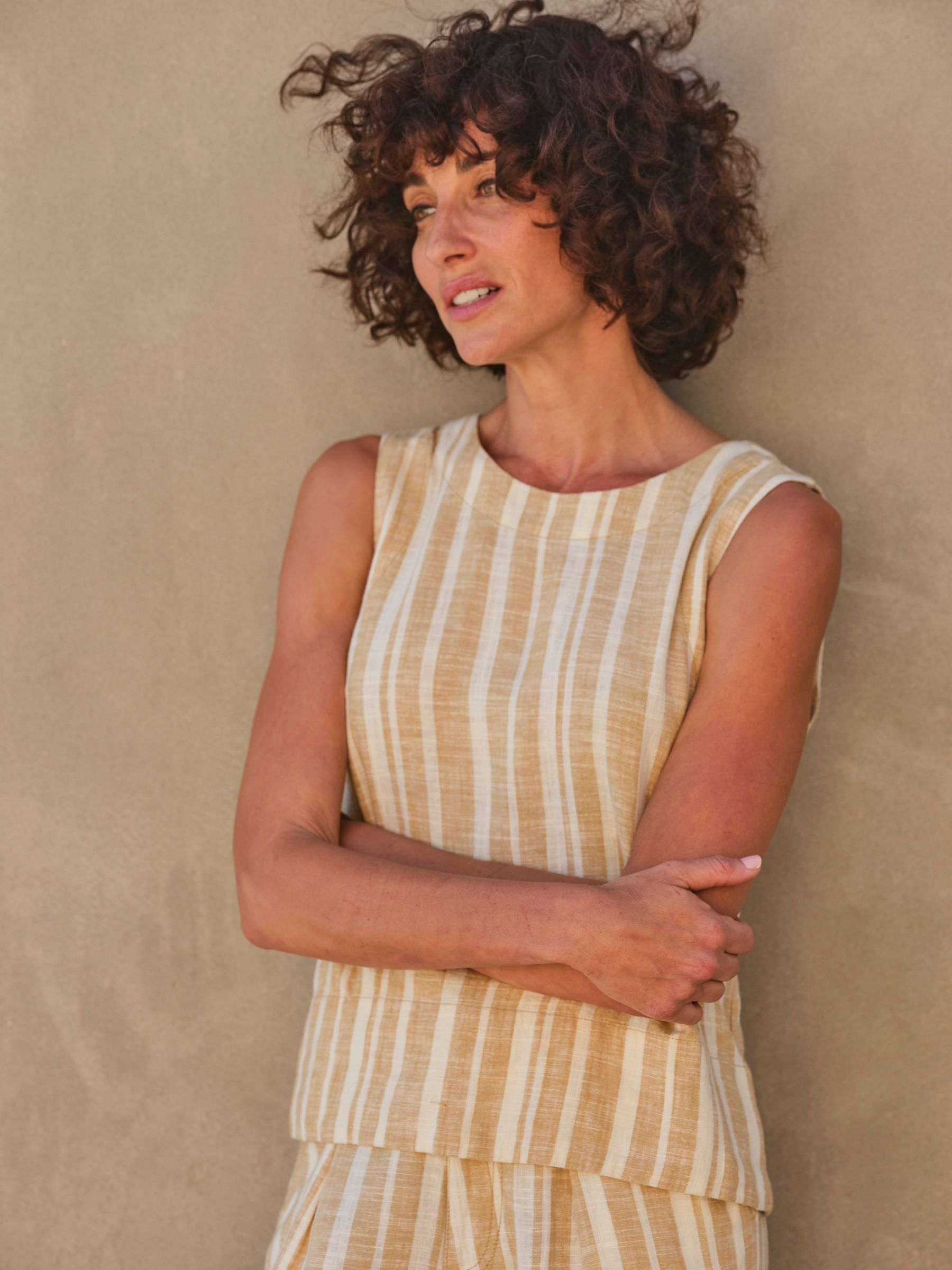 Aditi Natural Linen Blend Top - Image 3 of 8
