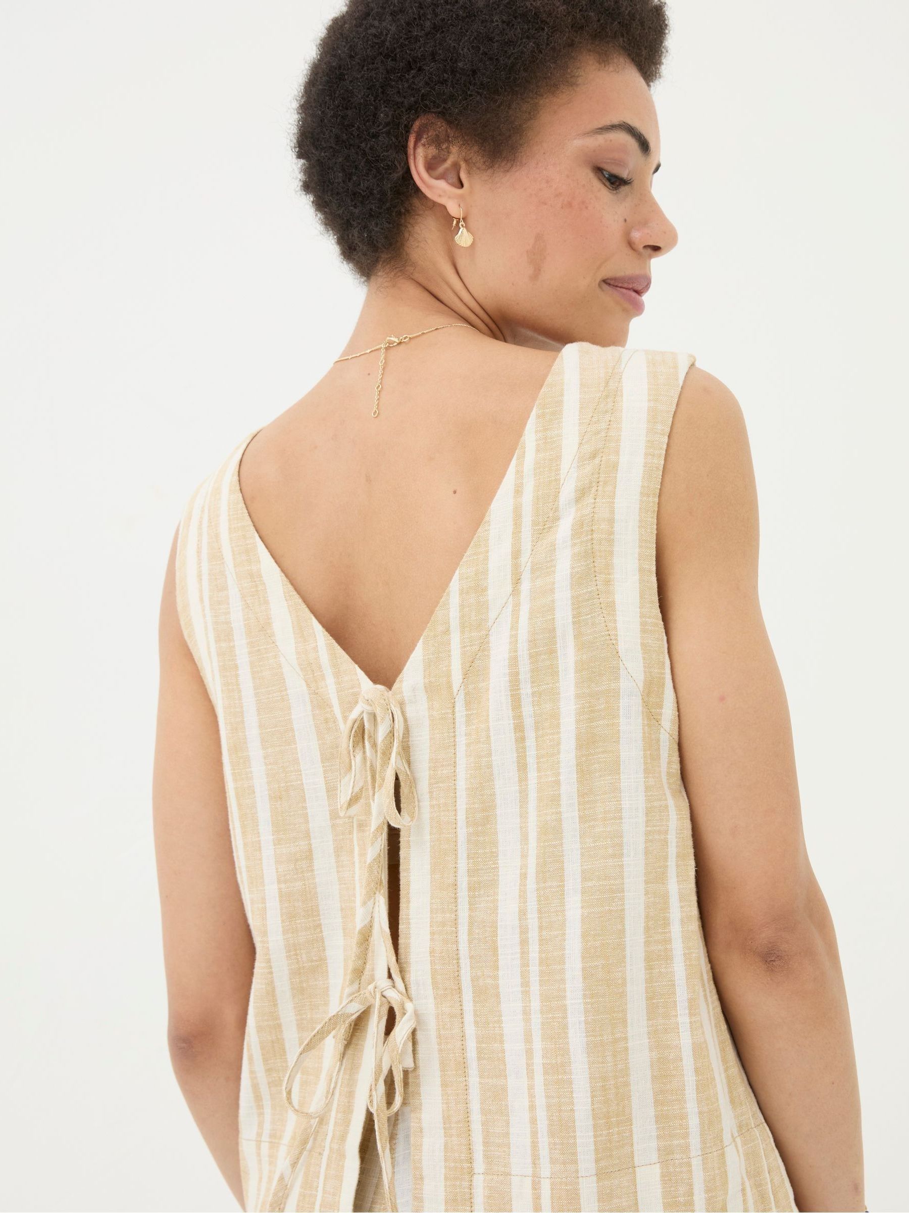 Aditi Natural Linen Blend Top - Image 6 of 8