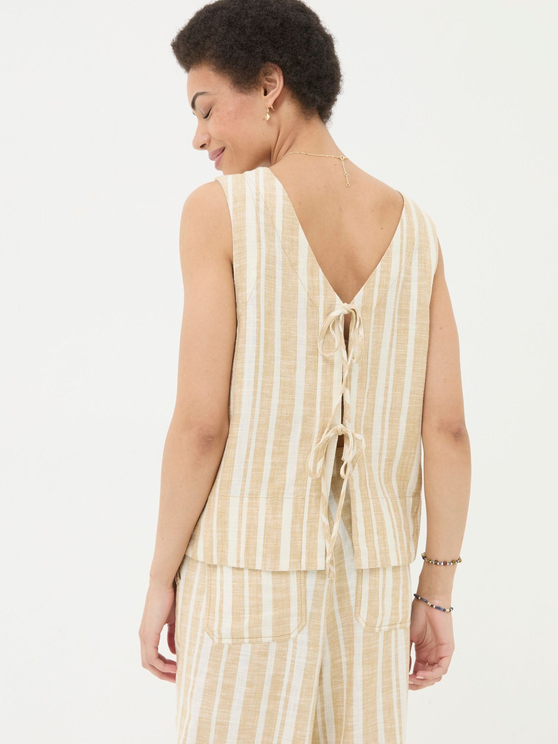 Aditi Natural Linen Blend Top - Image 7 of 8