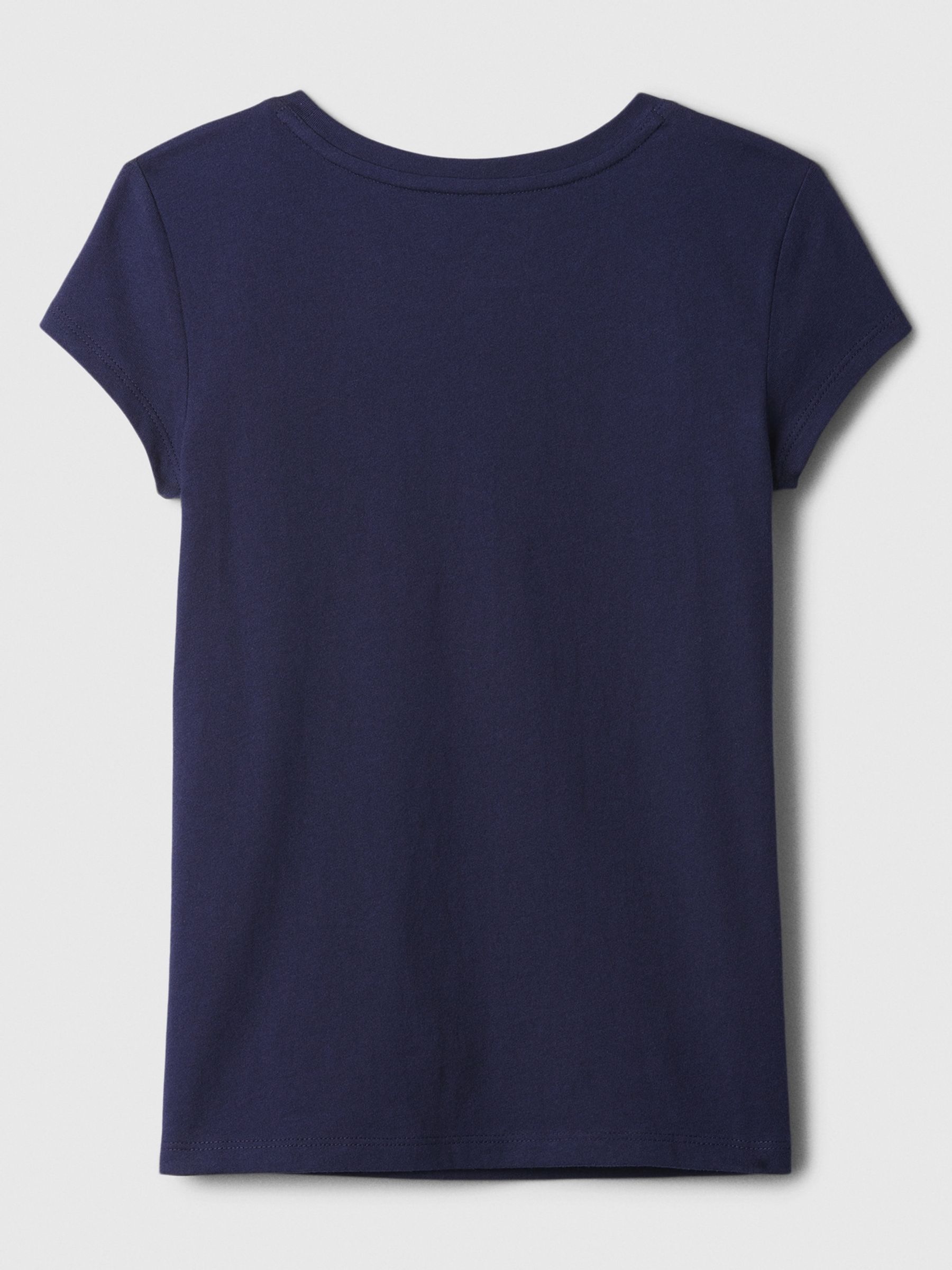 Navy Crew Neck Short Sleeve T-Shirt (4-13yrs) - Image 2 of 2
