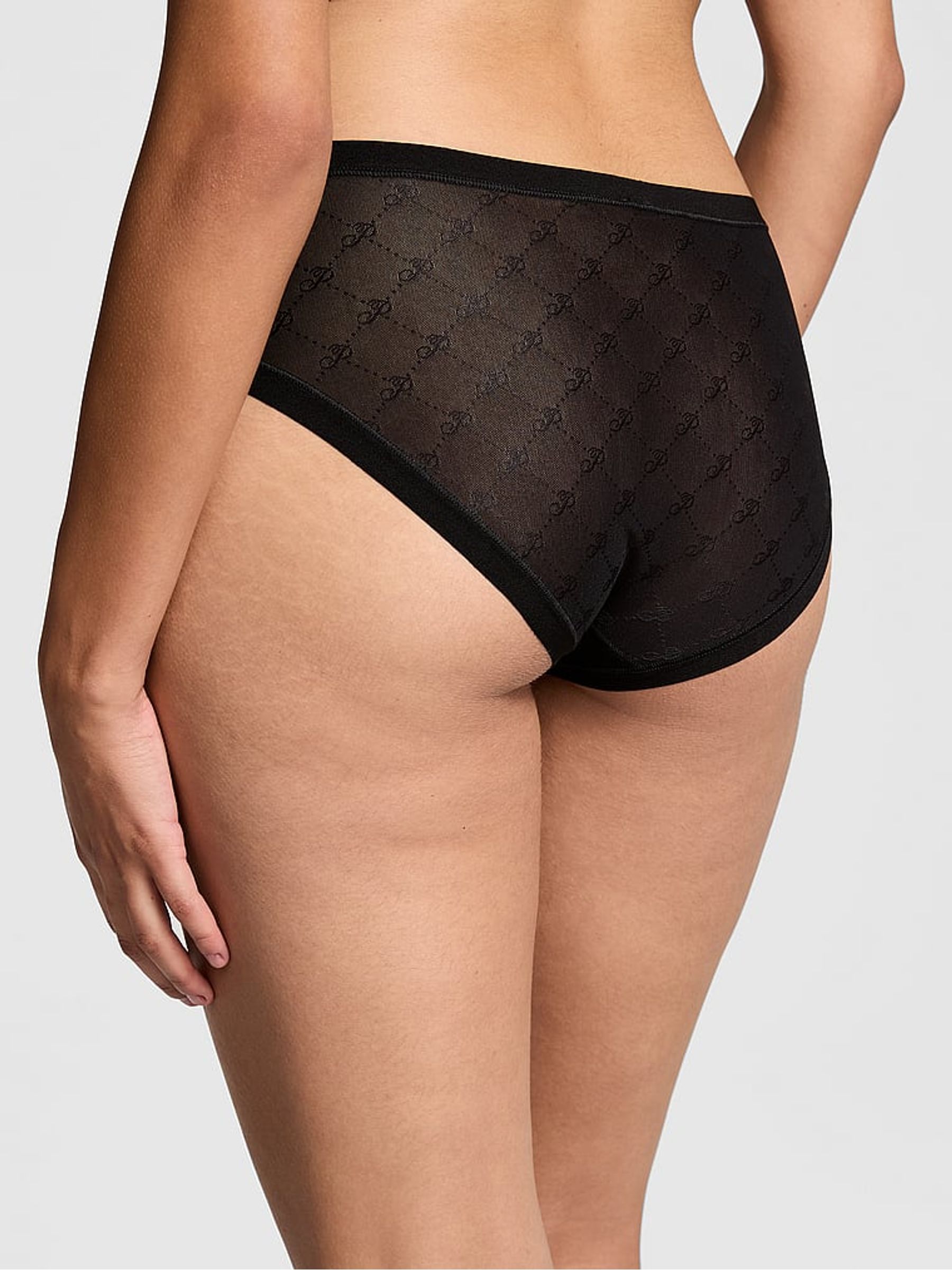 Black Hipster No Show Knickers - Image 2 of 3