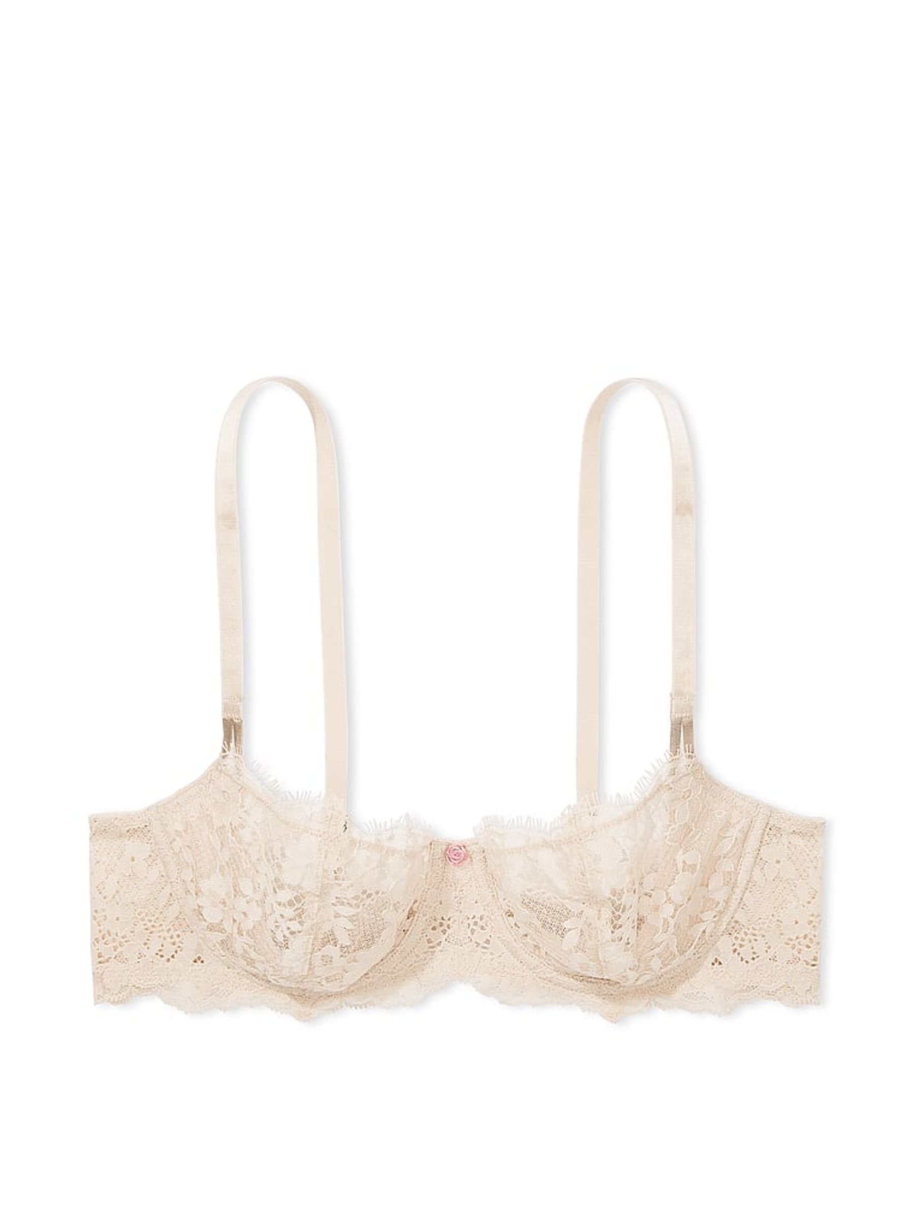 Marzipan Nude Unlined Balcony Lace Bra - Image 3 of 5