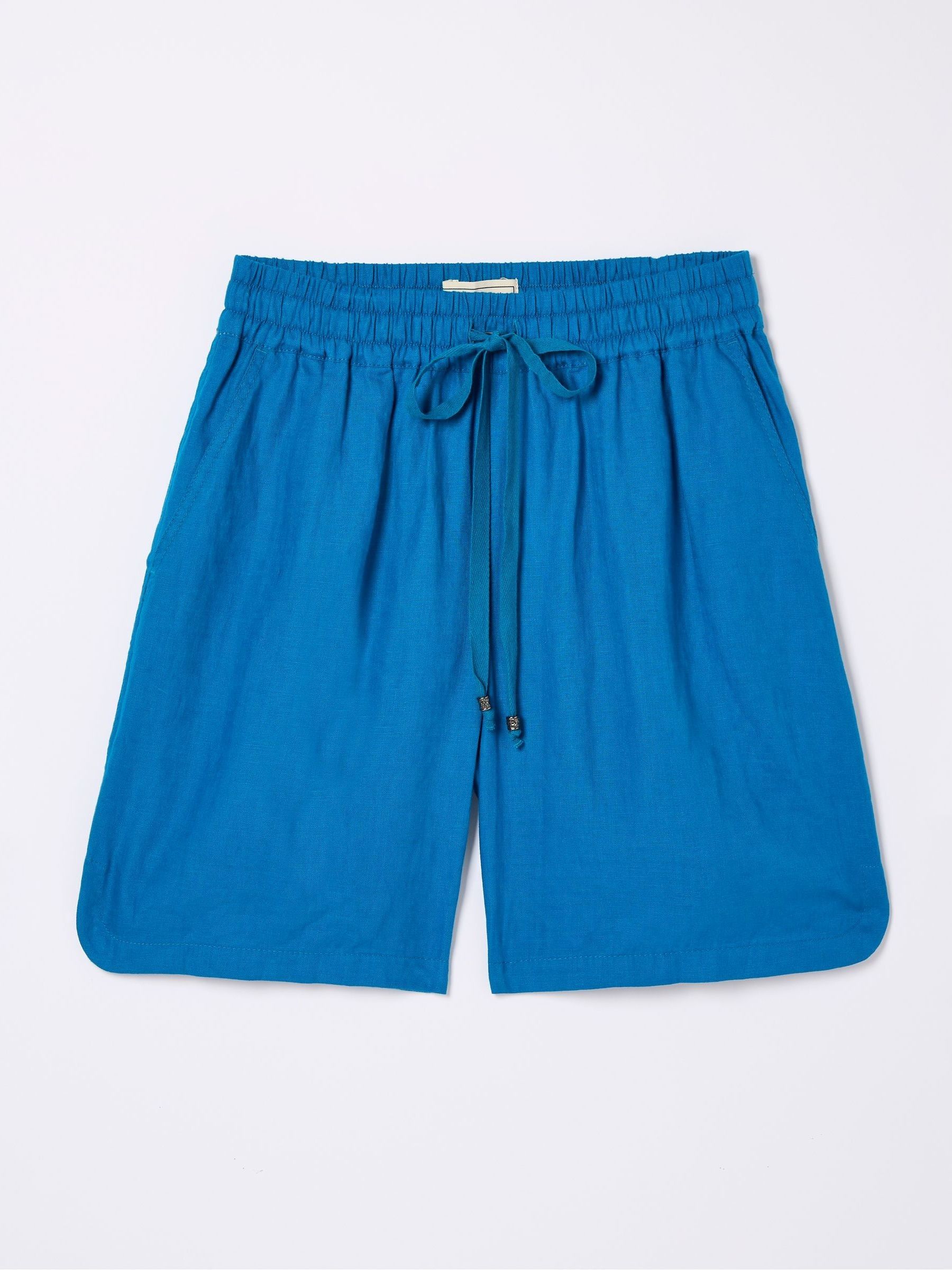 Tenby Blue Linen Shorts - Image 5 of 5