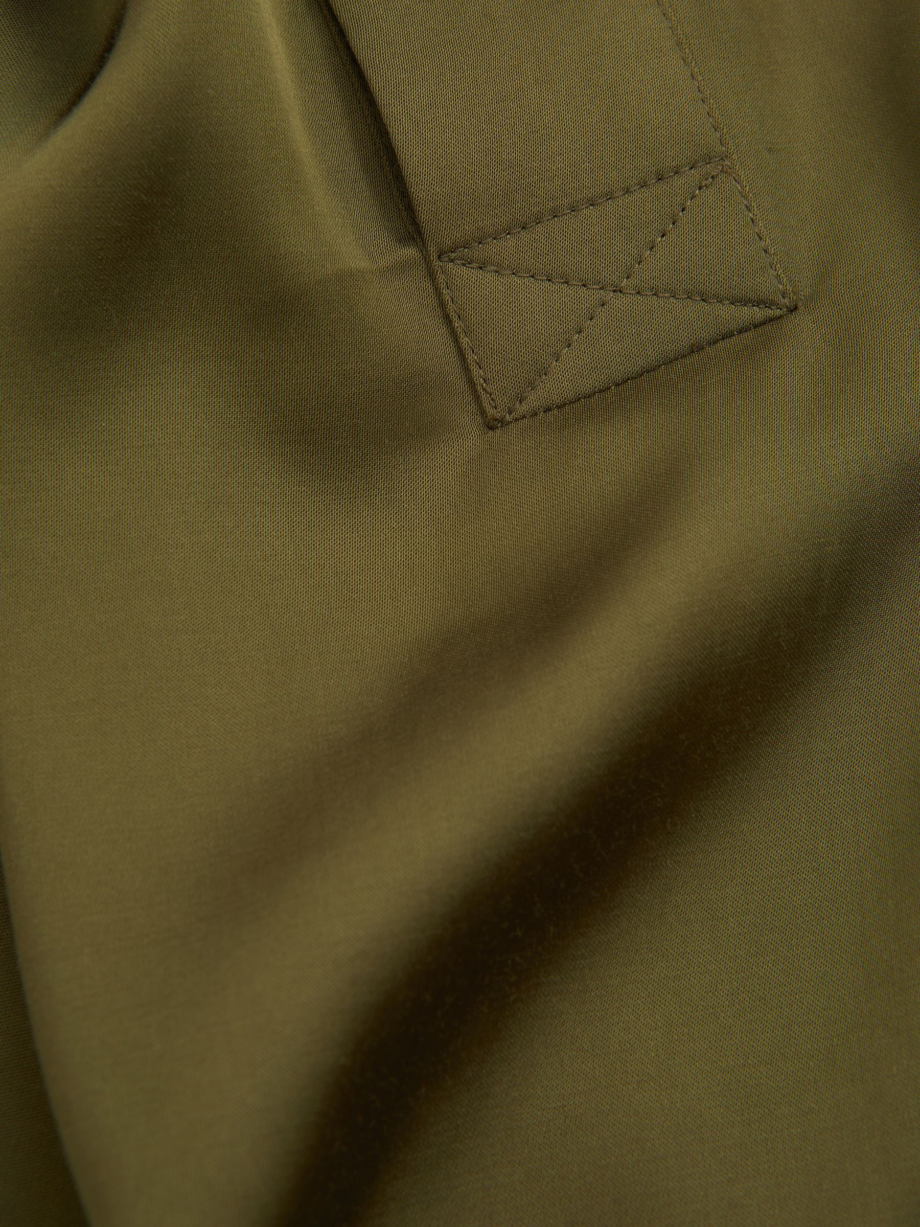 Scoop Neck Vest in Khaki - Image 5 of 5