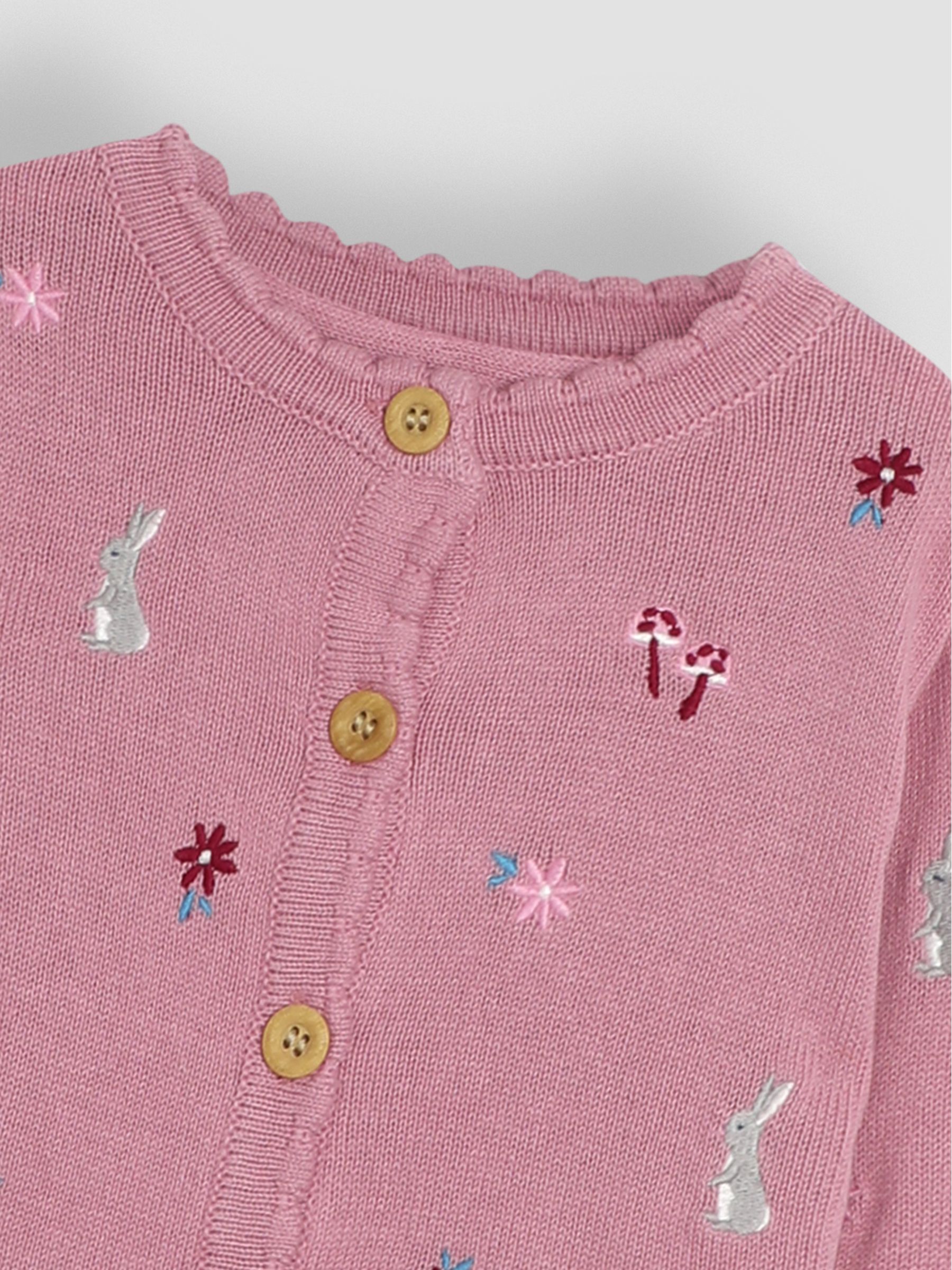 Pink Embroidered Pretty Cardigan - Image 3 of 3