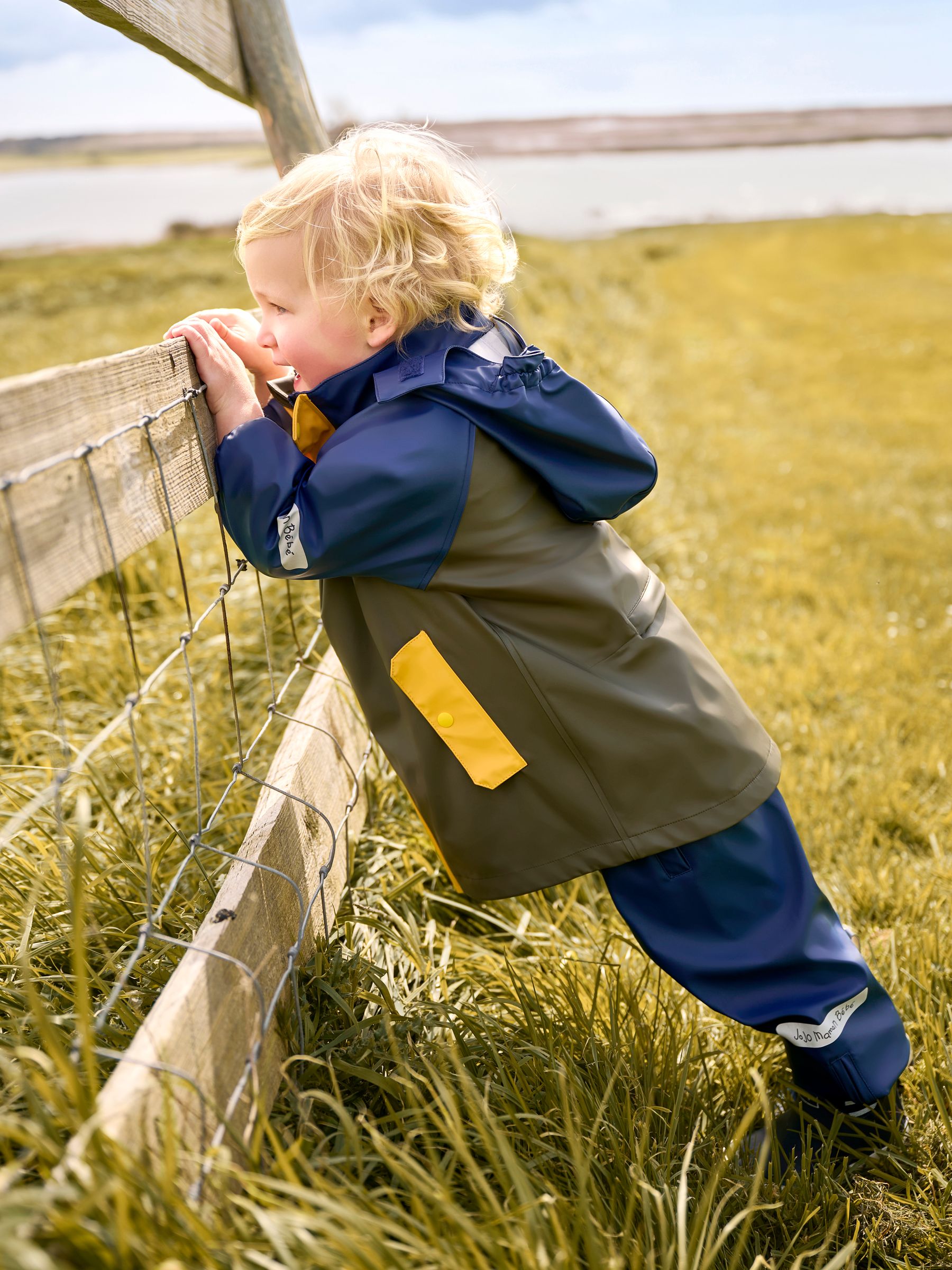 Navy Blue 2 Piece Waterproof Trouser And Jacket Set - Image 3 of 8