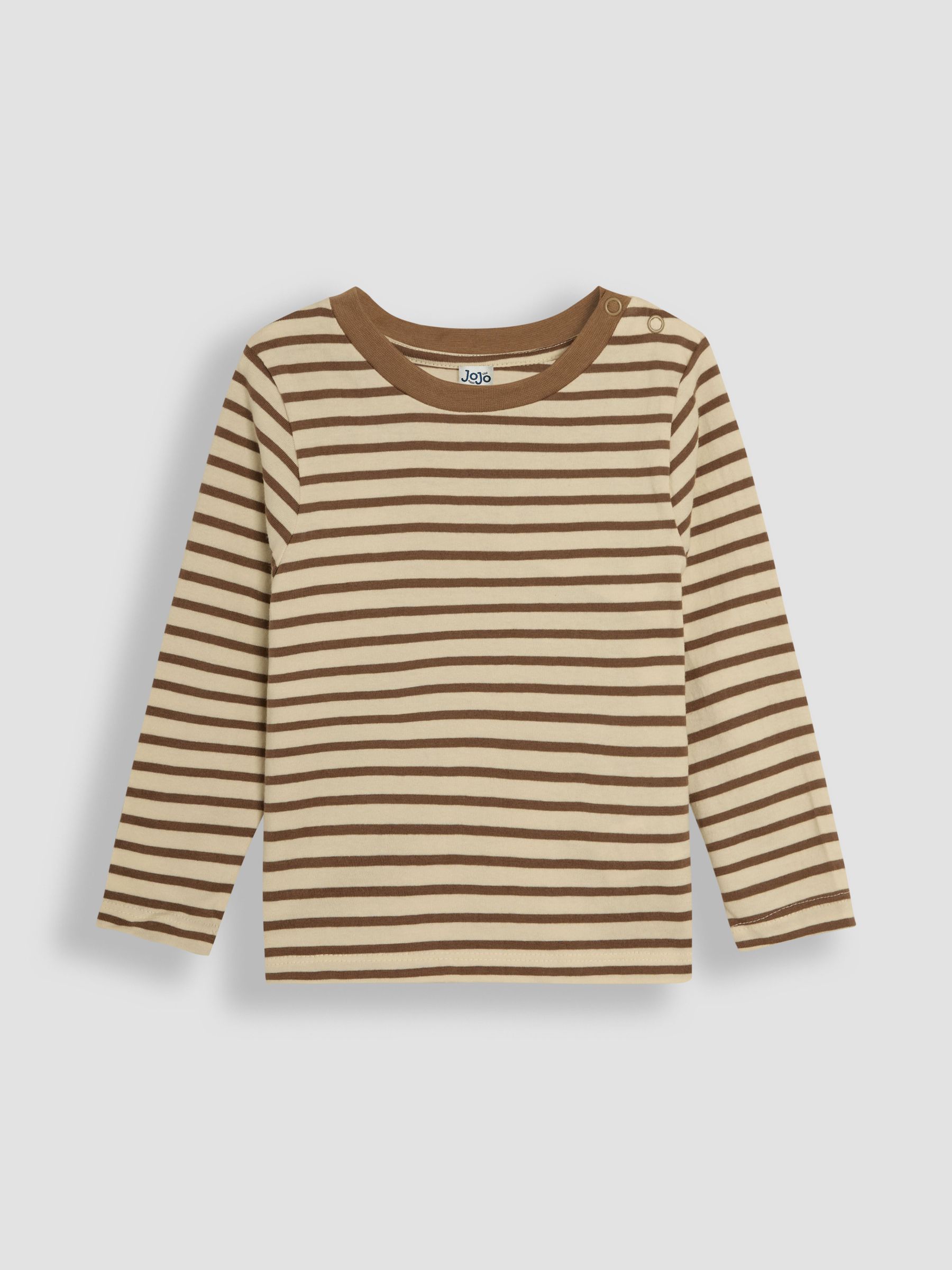 Brown 2-Piece Classic Cord Dungarees & Stripe Top Set - Image 2 of 6