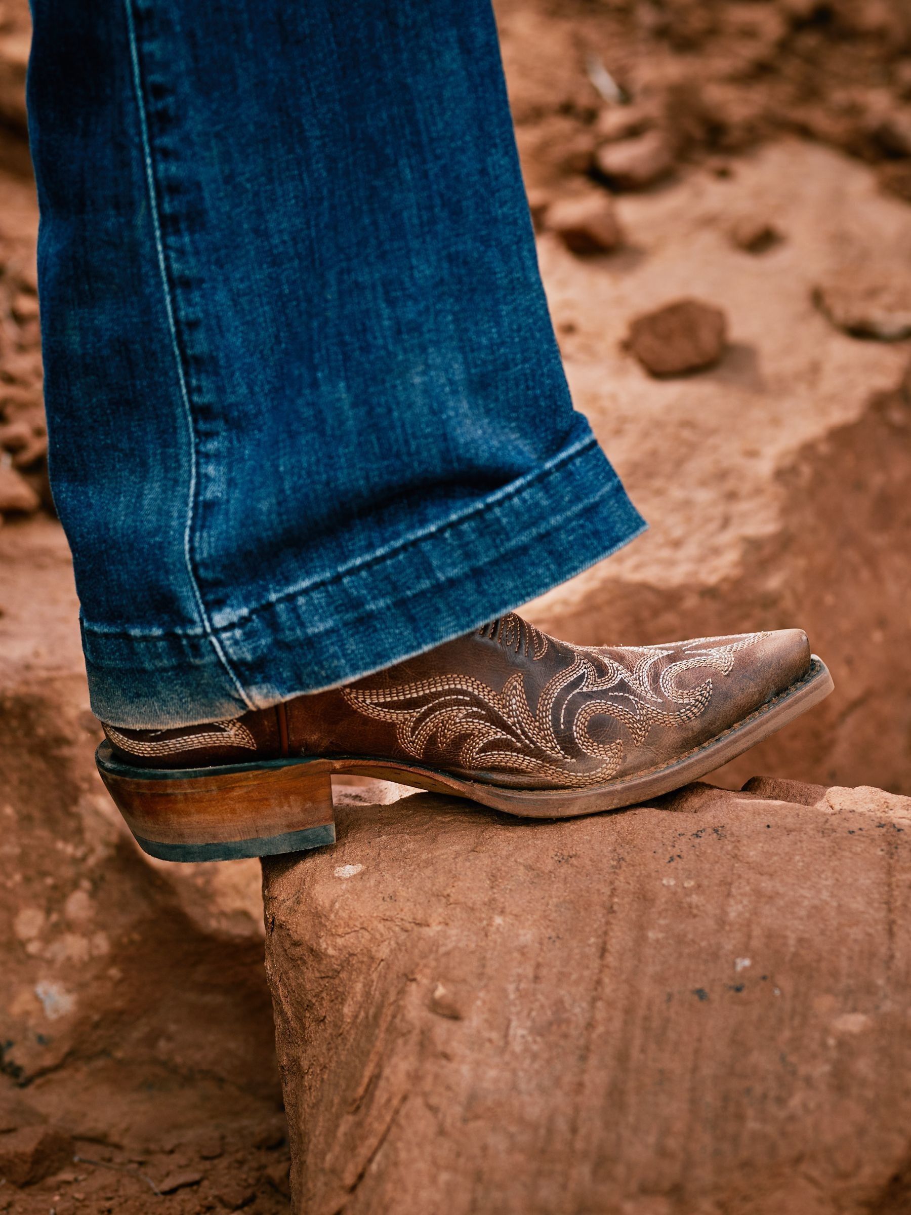 Ariat Brown Ariat Hazen Western Brown Boots - Image 6 of 8