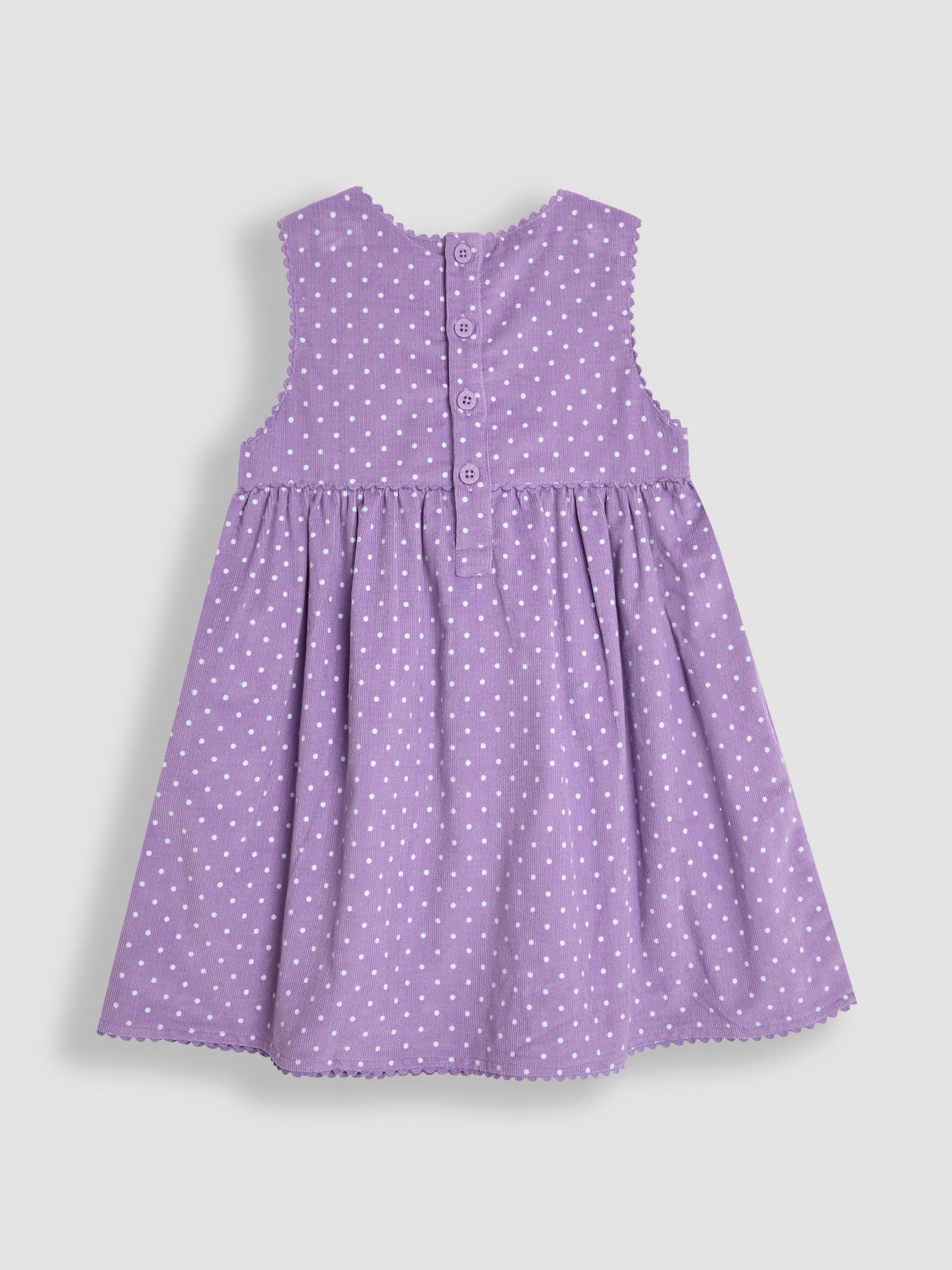 Lilac Purple Unicorn Applique Cord Dress - Image 2 of 4