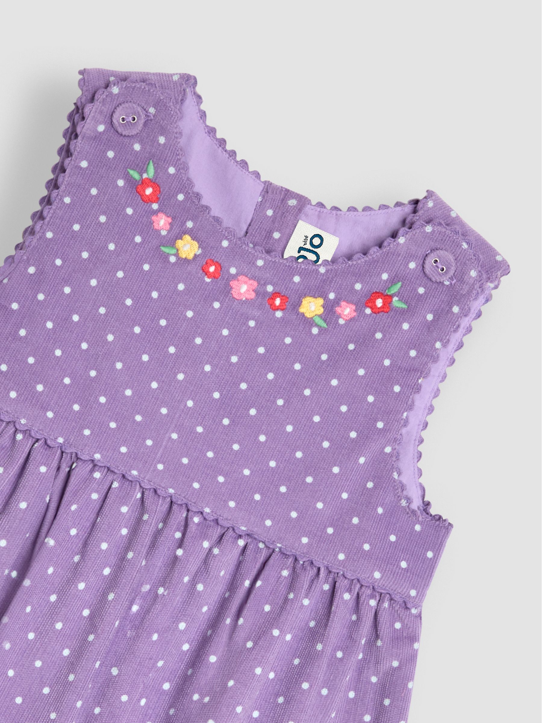 Lilac Purple Unicorn Applique Cord Dress - Image 3 of 4