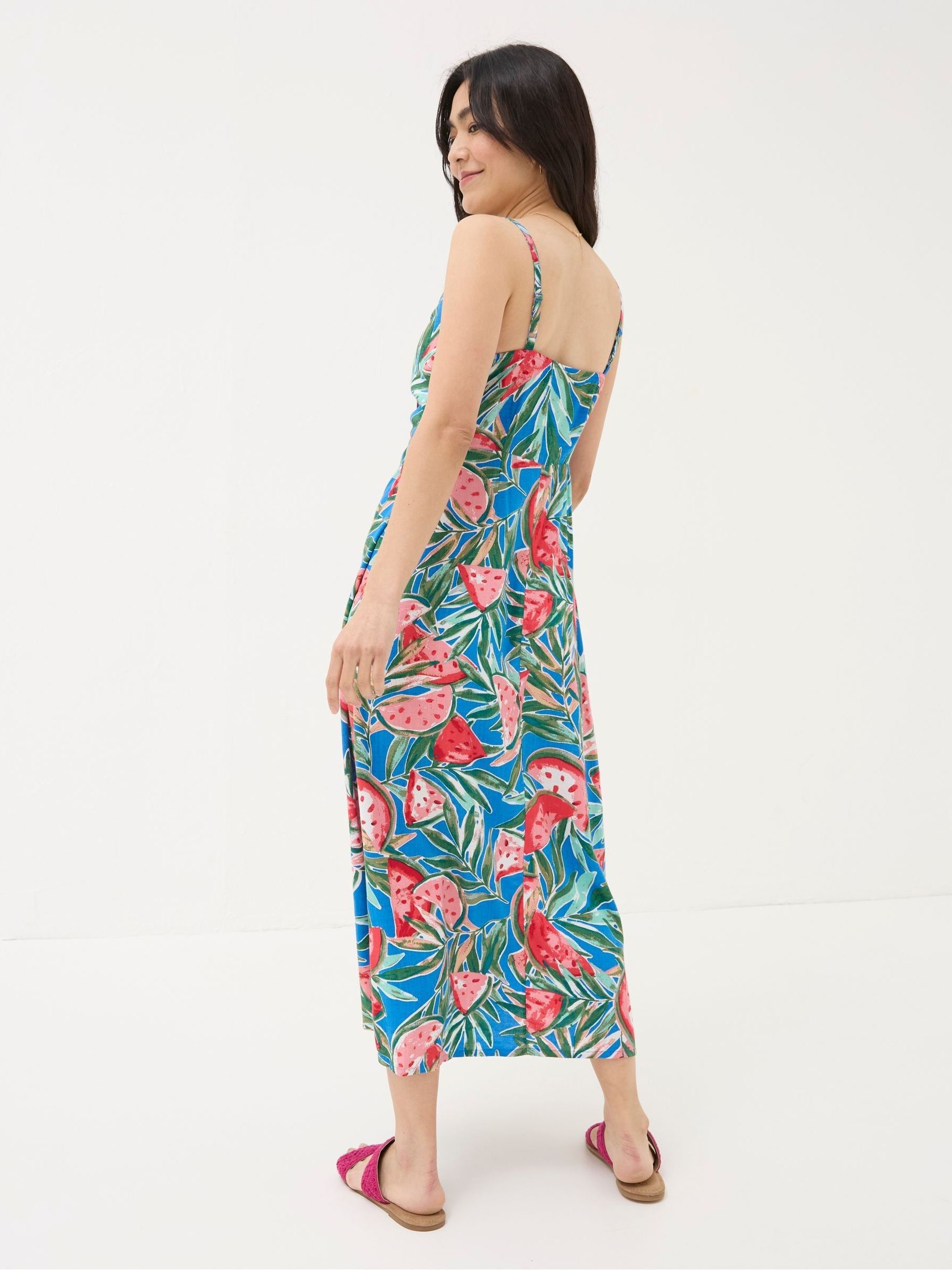 Phoebe Blue Watermelons Midi Dress - Image 2 of 5