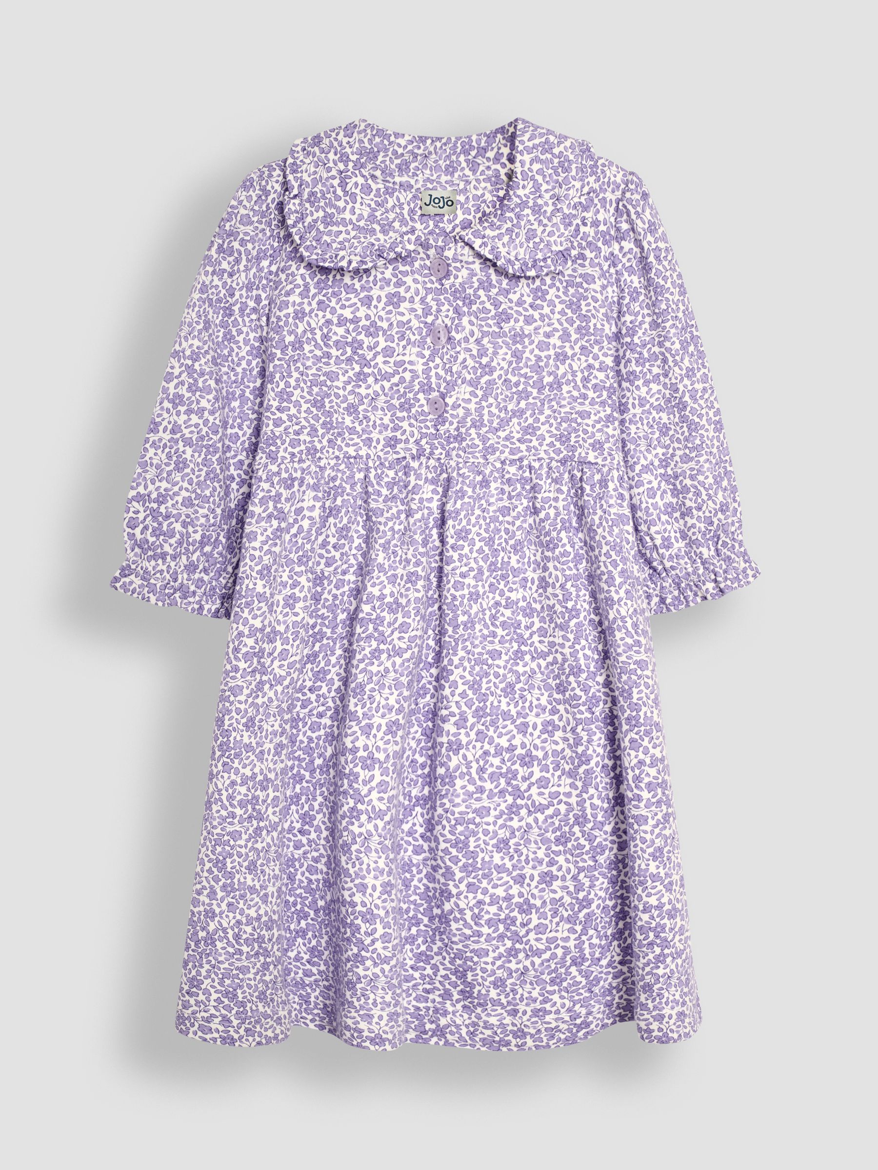 Lilac Purple Ditsy Floral Peter Pan Dress - Image 1 of 3