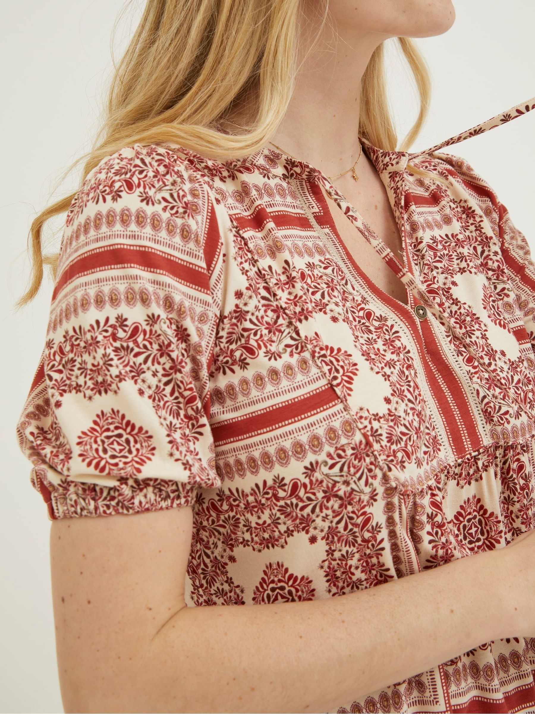 Natural Lou Bandana Tunic Top - Image 4 of 6