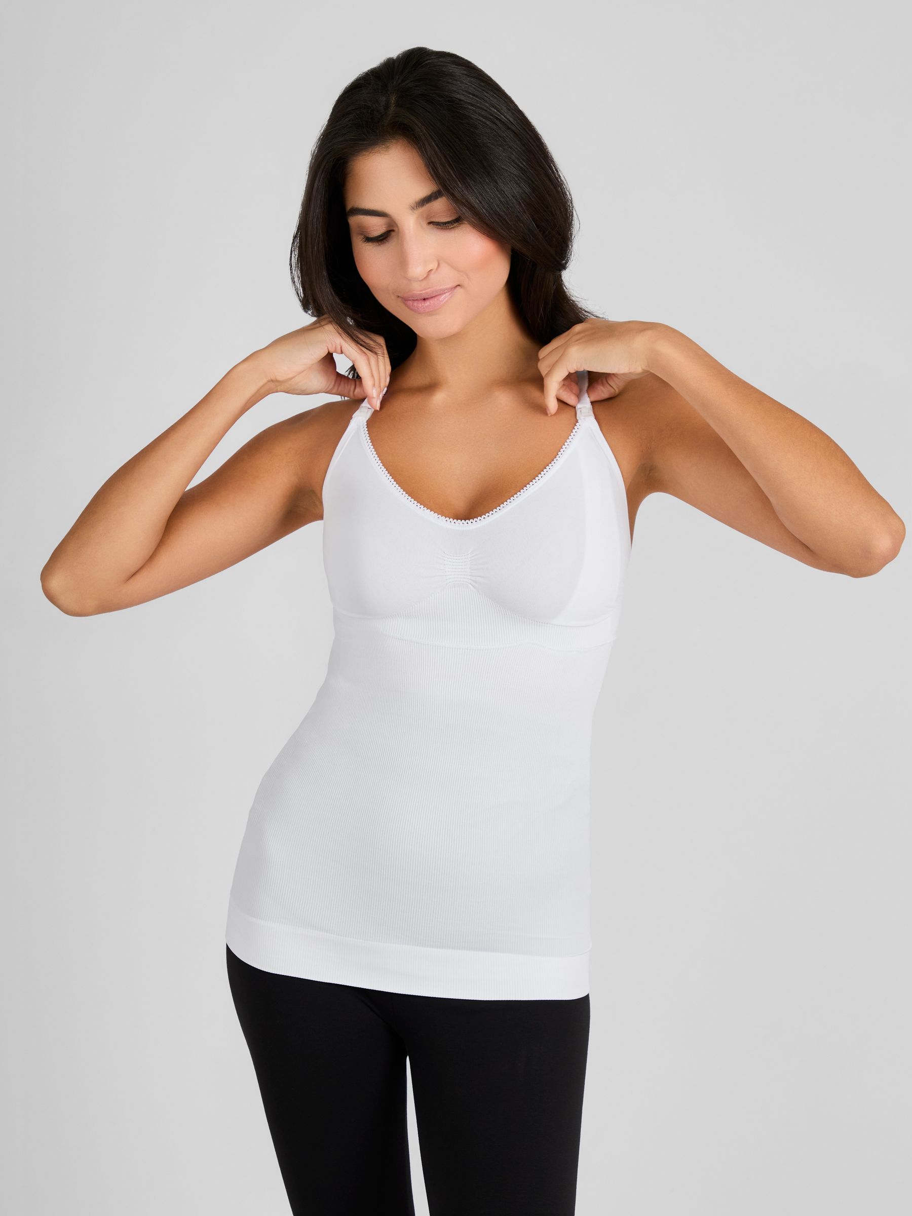 White Seamless Postnatal Support Nursing Vest - Image 1 of 6