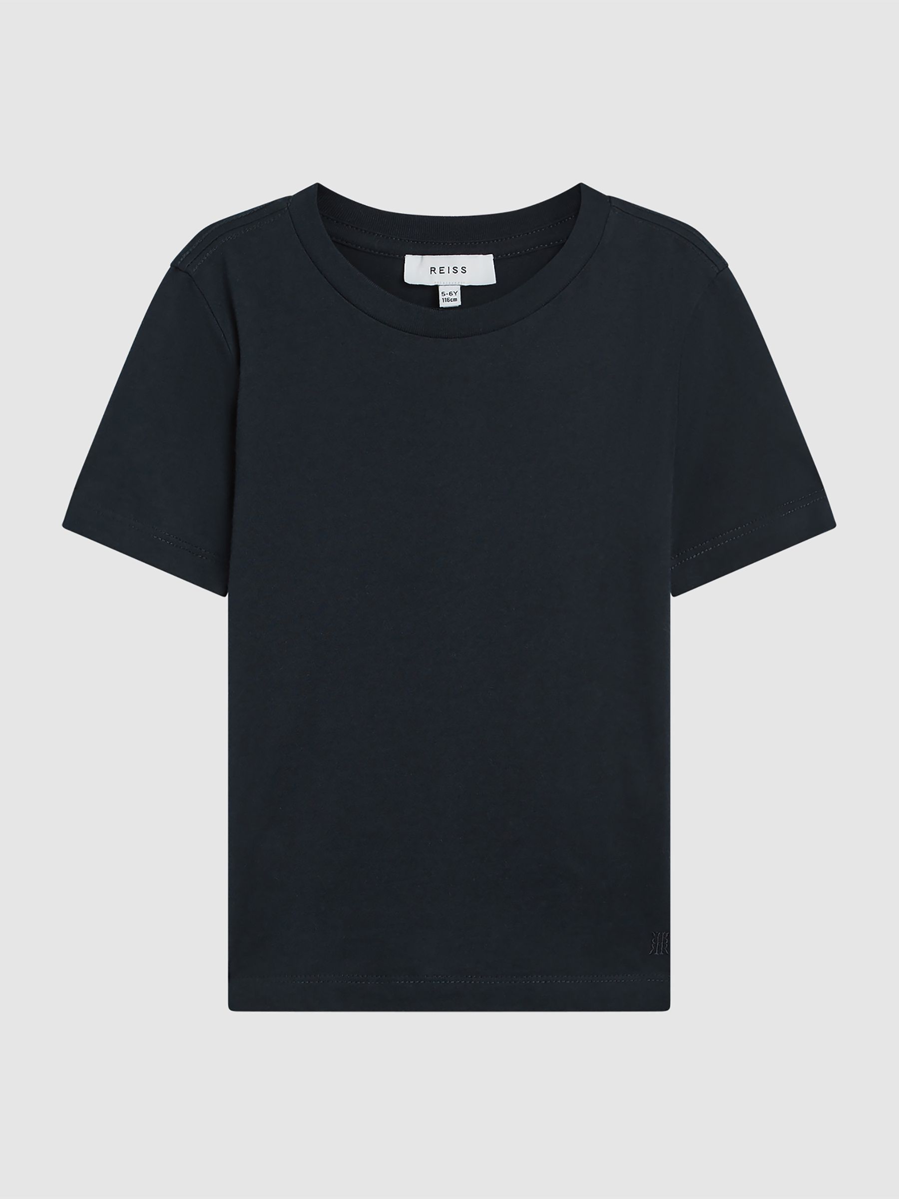 9-13 yrs Crew Neck T-Shirt in Navy - Image 2 of 7