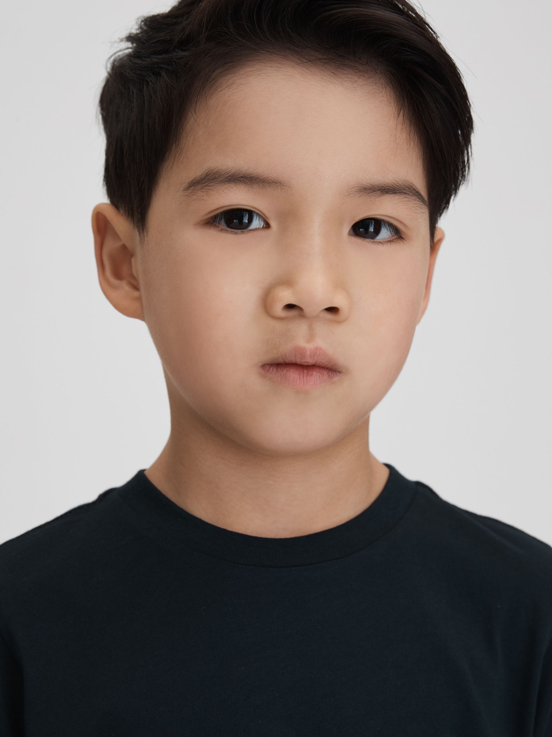 9-13 yrs Crew Neck T-Shirt in Navy - Image 3 of 7