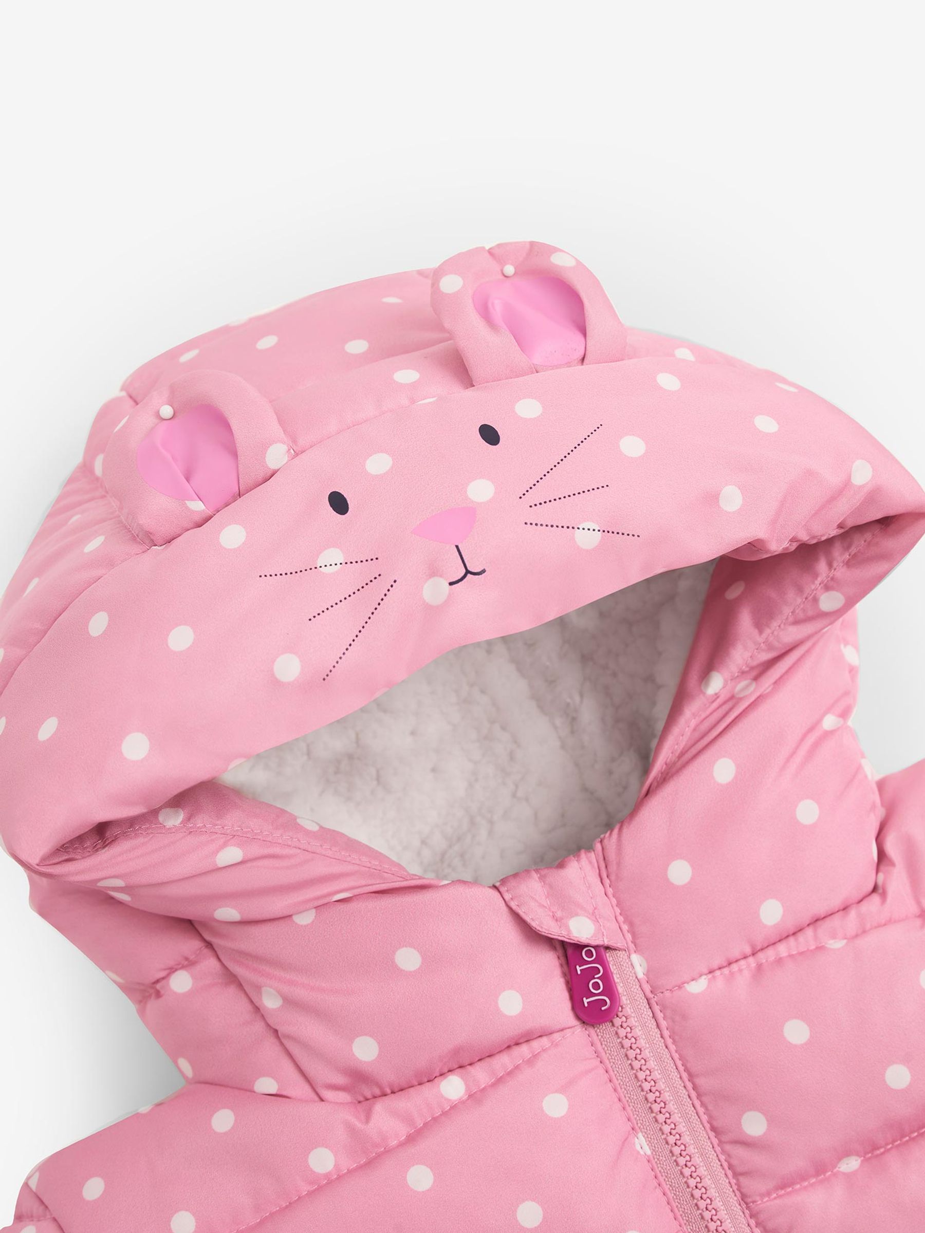 Pink Spot Mouse Puffer Jacket - Image 3 of 4