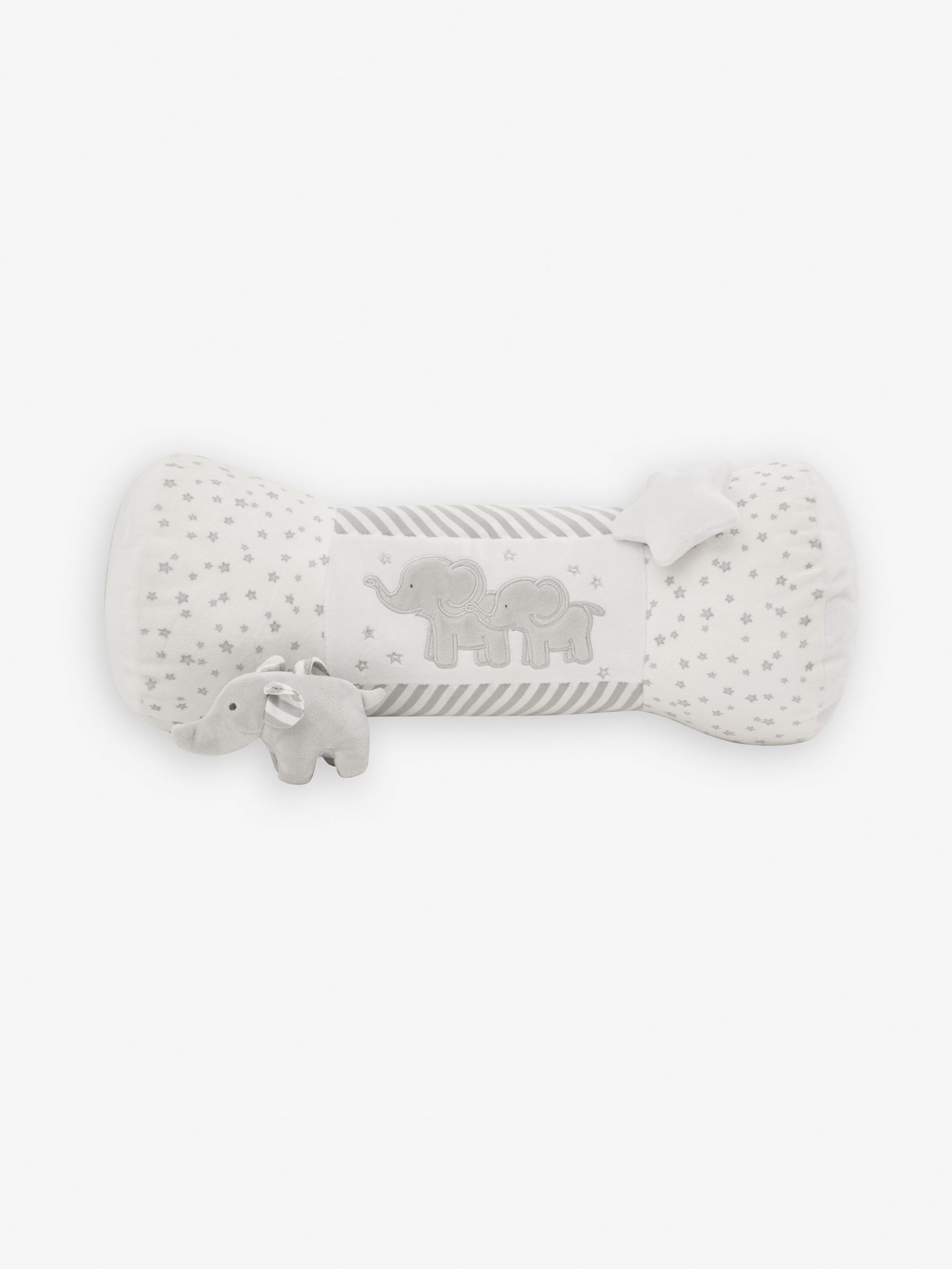 Elephant Tummy Time Roller in Grey - Image 1 of 4