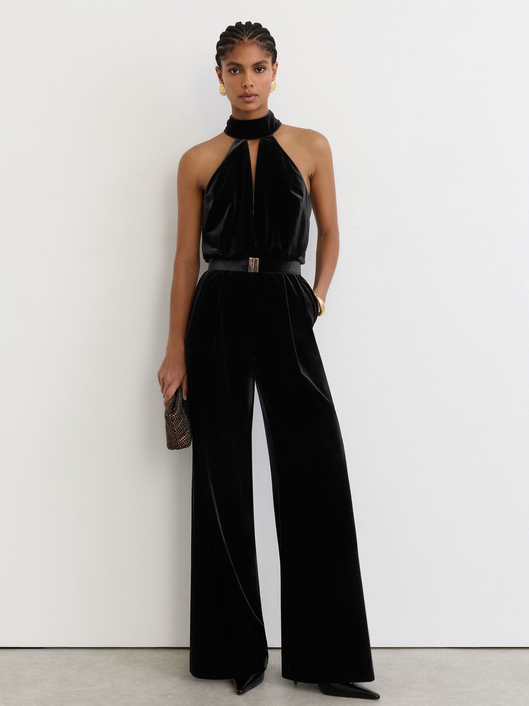 Jumpsuit in Black - Image 1 of 8 Jumpsuit in Black - Image 1 of 8