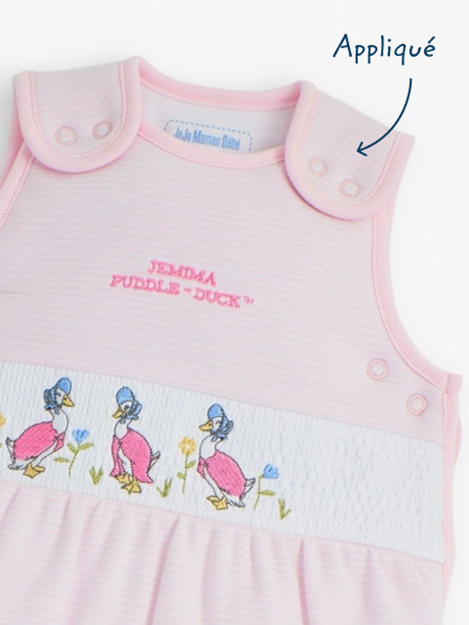 Jemima Puddle-Duck 2.5 Tog Baby Sleeping Bag in Pink - Image 4 of 5