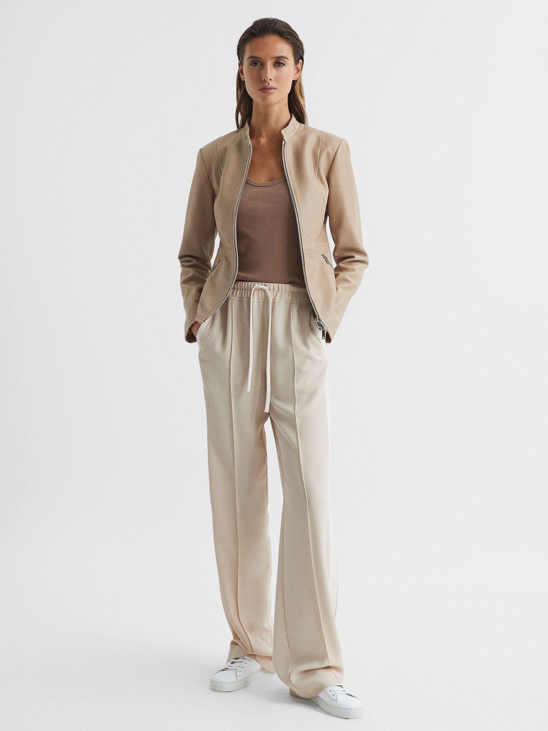 Violet Mocha Scoop Neck Jersey Vest Top - Image 7 of 7